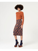 Surkana Surkana Jupe En Jacquard Croisé - Marron