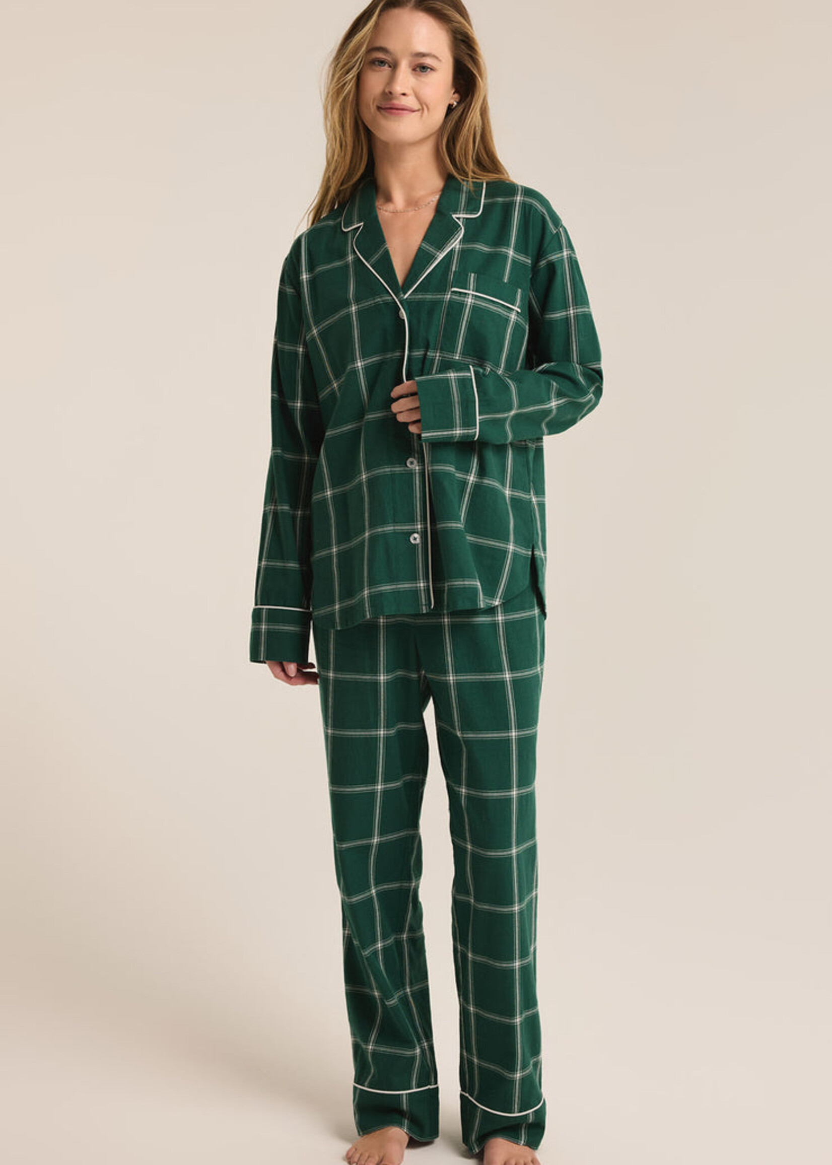 Z-Supply Z-Supply Ensemble Pyjama À Carreaux Dreamer - Noble Fir