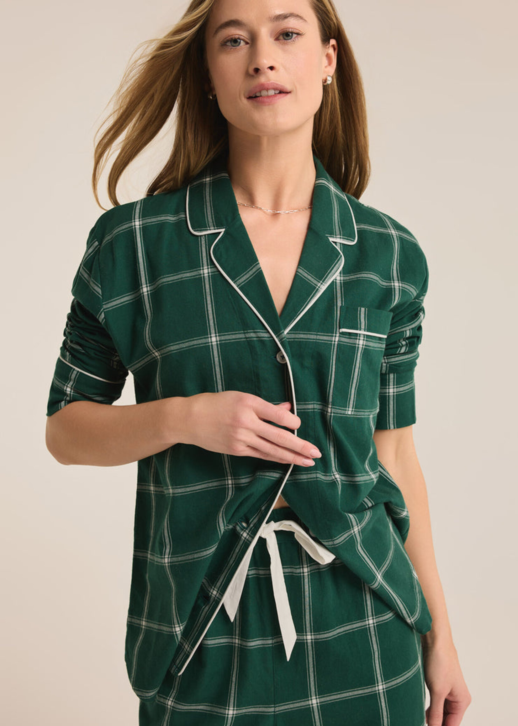 Z-Supply Z-Supply Ensemble Pyjama À Carreaux Dreamer - Noble Fir