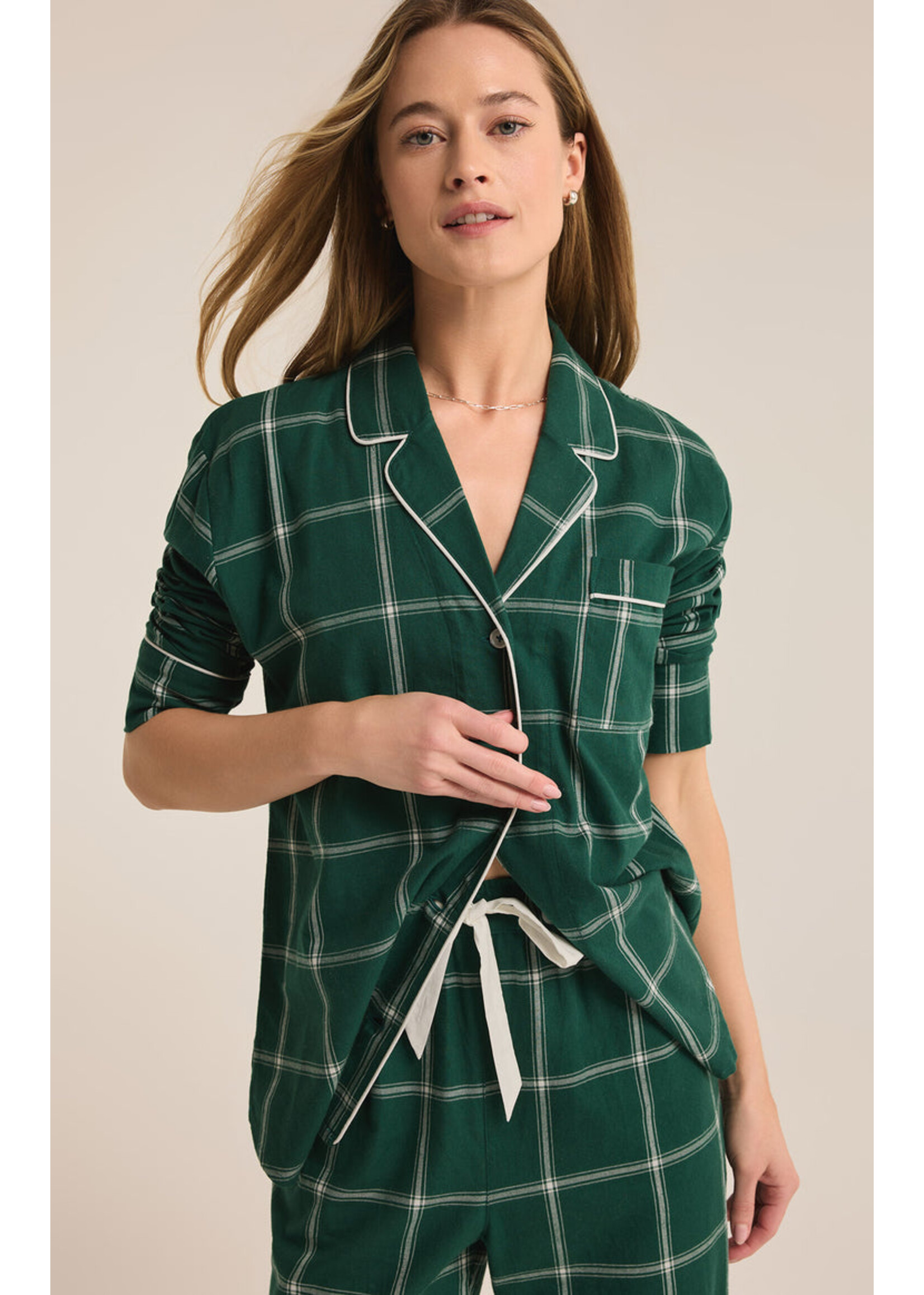 Z-Supply Z-Supply Dreamer Plaid Set - Noble Fir
