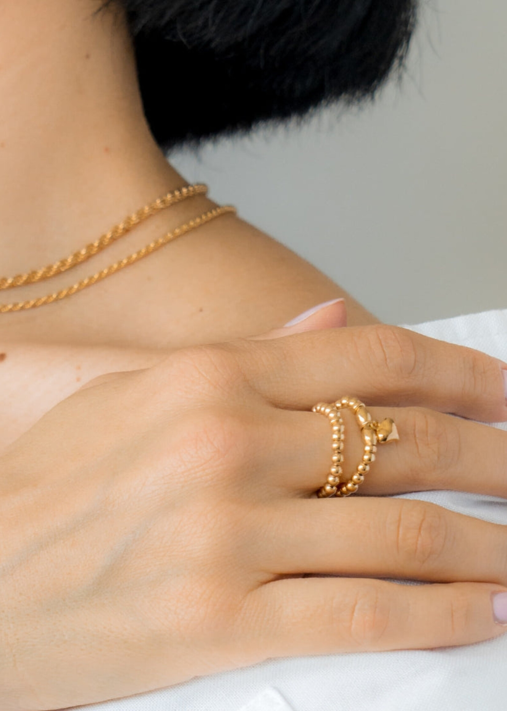 Be-Blue Bague Élastique Be Timeless - Or