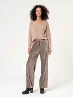 Surkana Surkana Pantalon Large En Velours Uni - Pierre