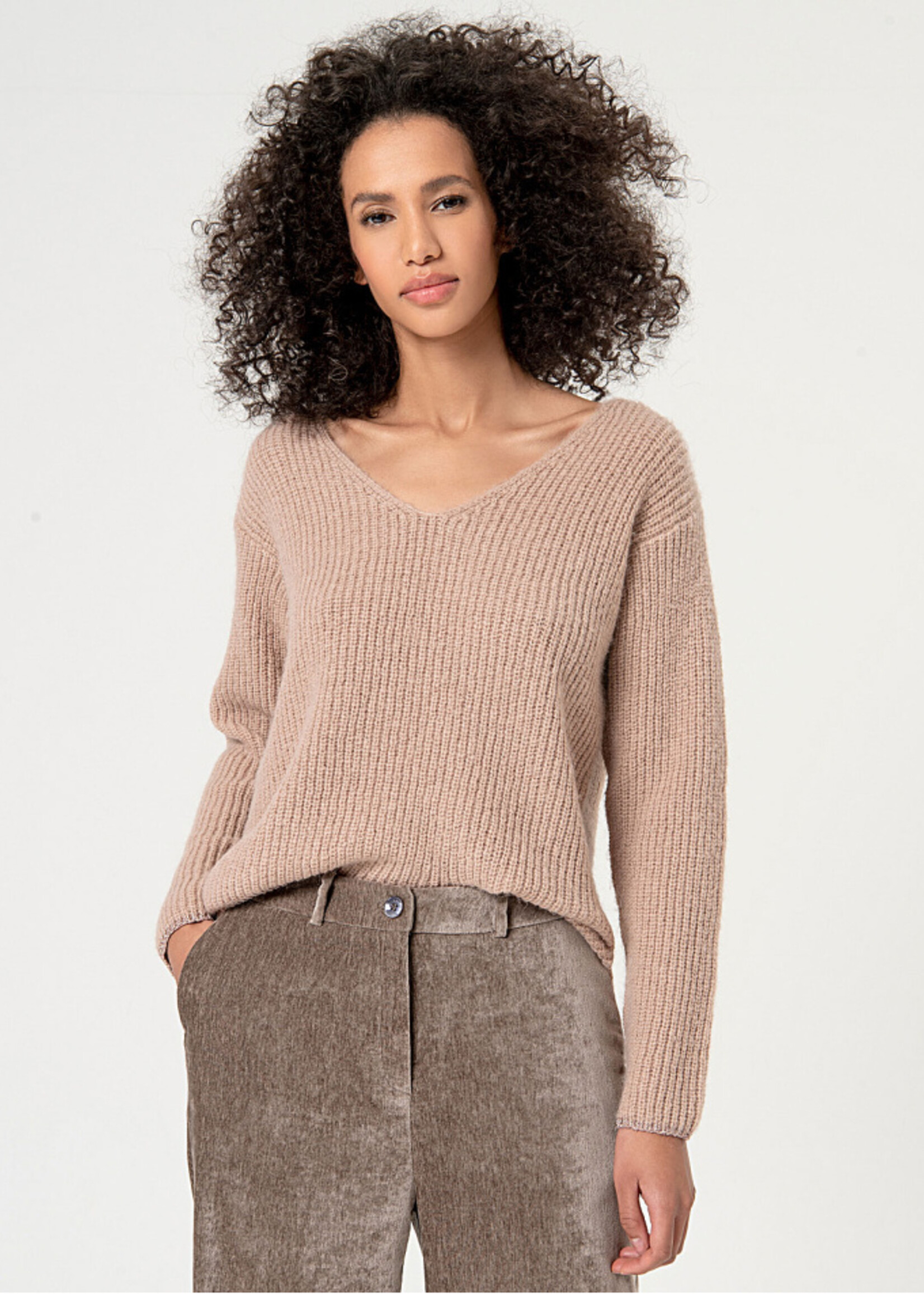 Surkana Surkana Pantalon Large En Velours Uni - Pierre