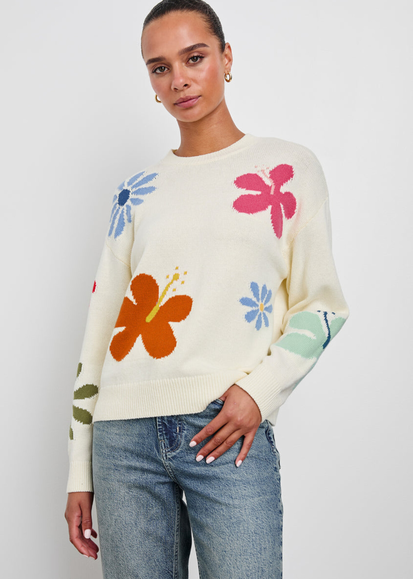 Rails Rails Zoey Sweater - Ivory Hibiscus