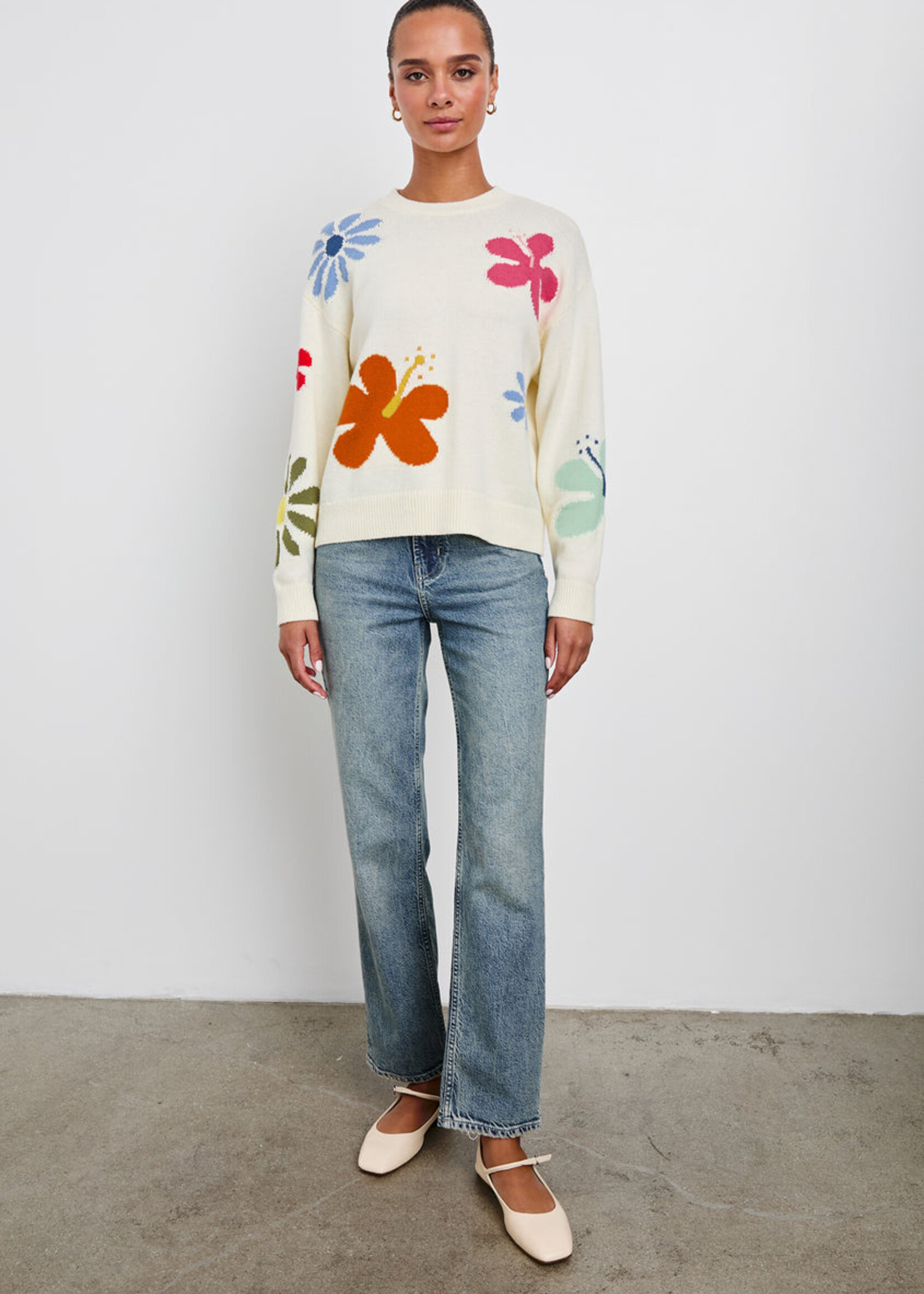 Rails Rails Zoey Sweater - Ivory Hibiscus