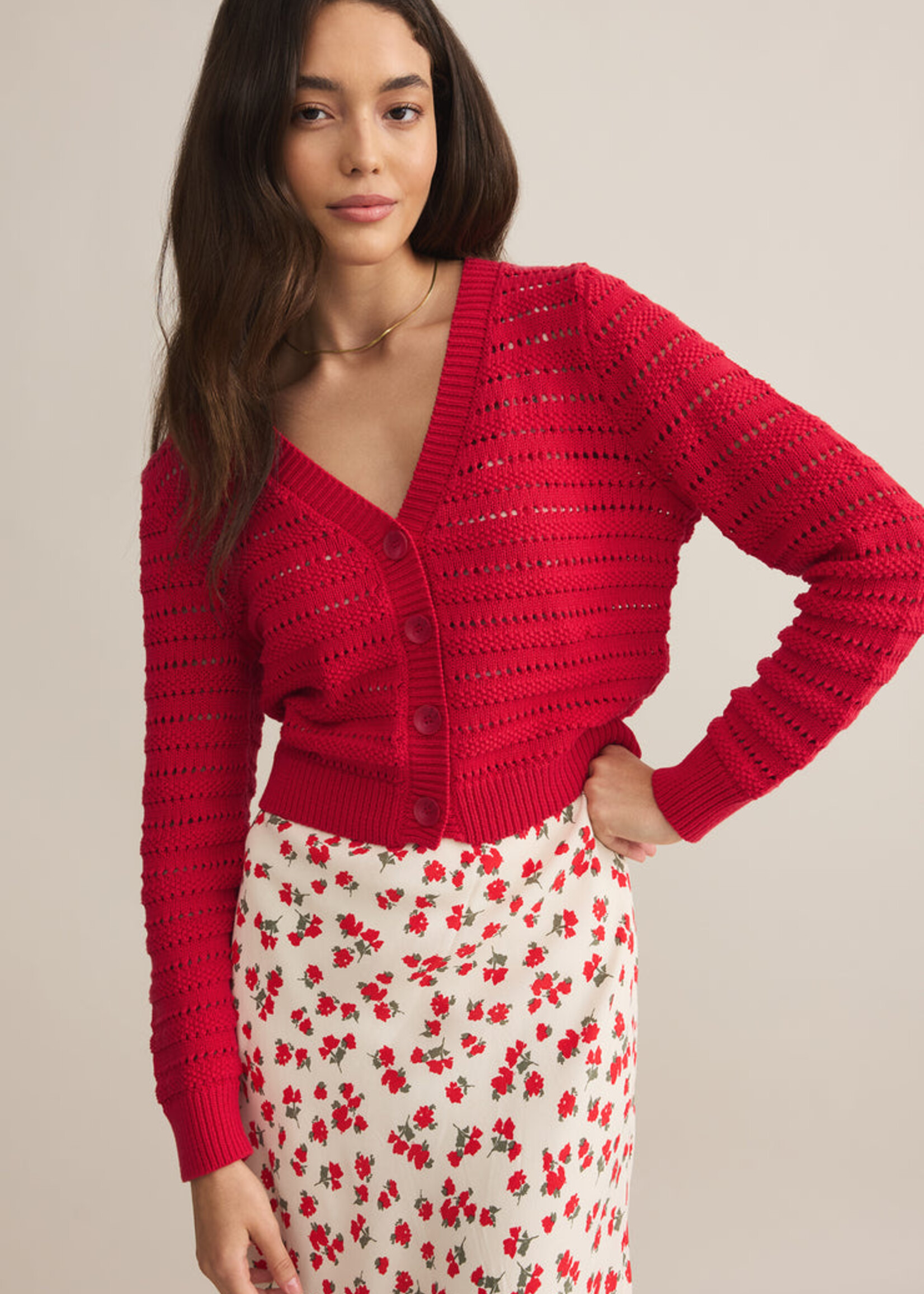 Z-Supply Z-Supply Romance Cardigan - Cherry