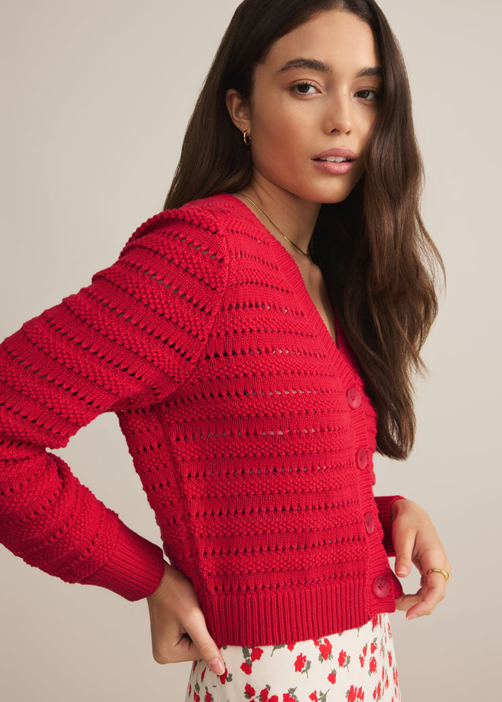 Z-Supply Z-Supply Romance Cardigan - Cherry