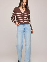 Gentle Fawn Eden Cardigan - Brunette Stripe