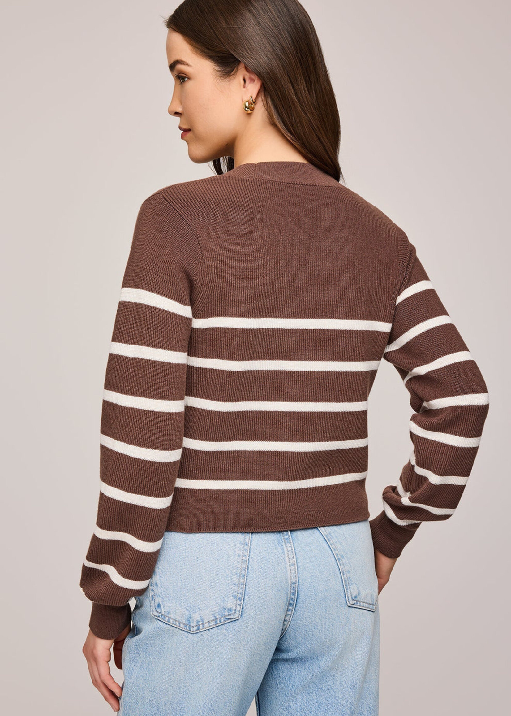 Gentle Fawn Eden Cardigan - Brunette Stripe