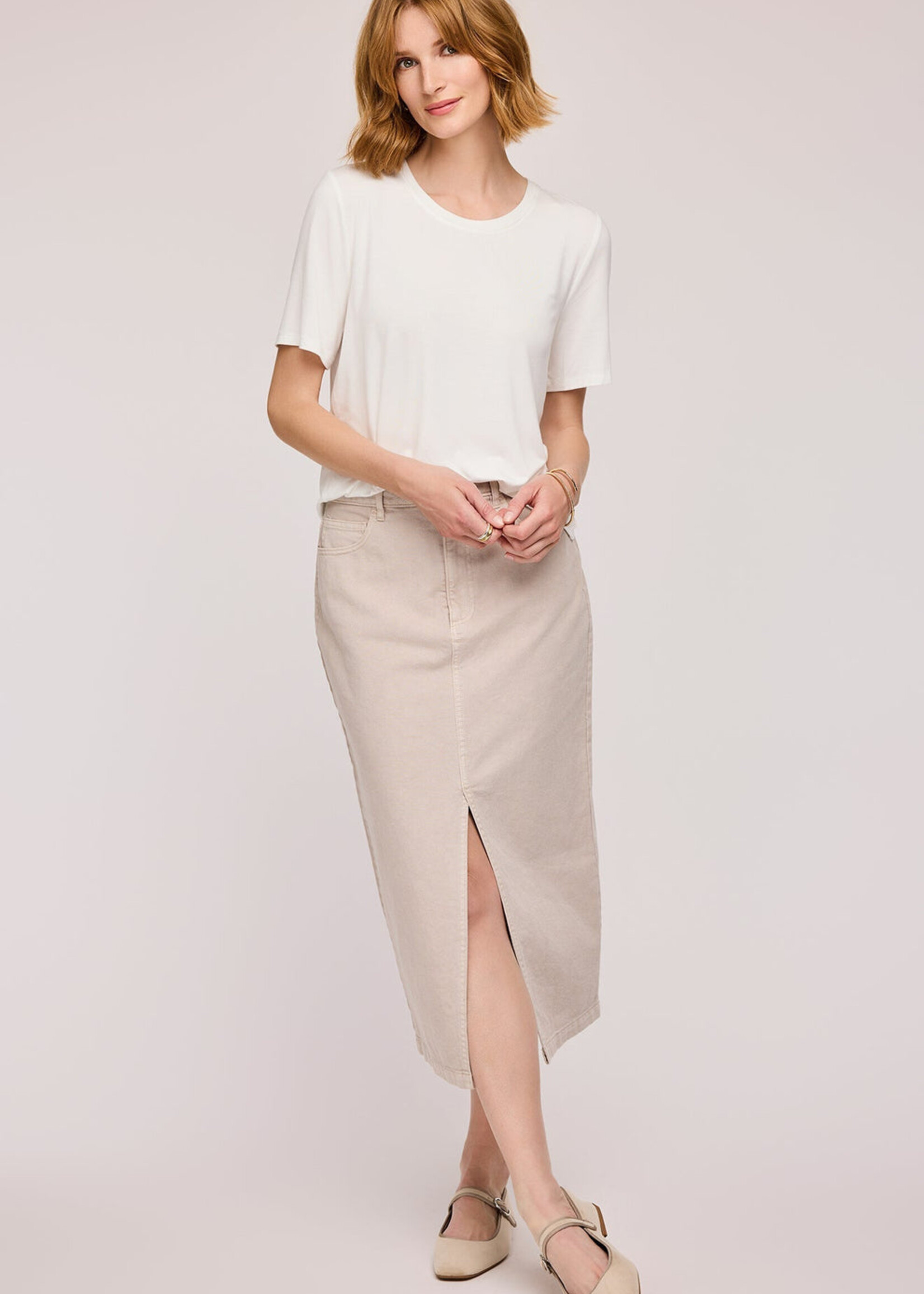 Gentle Fawn Jupe En Jean Georgia - Galet
