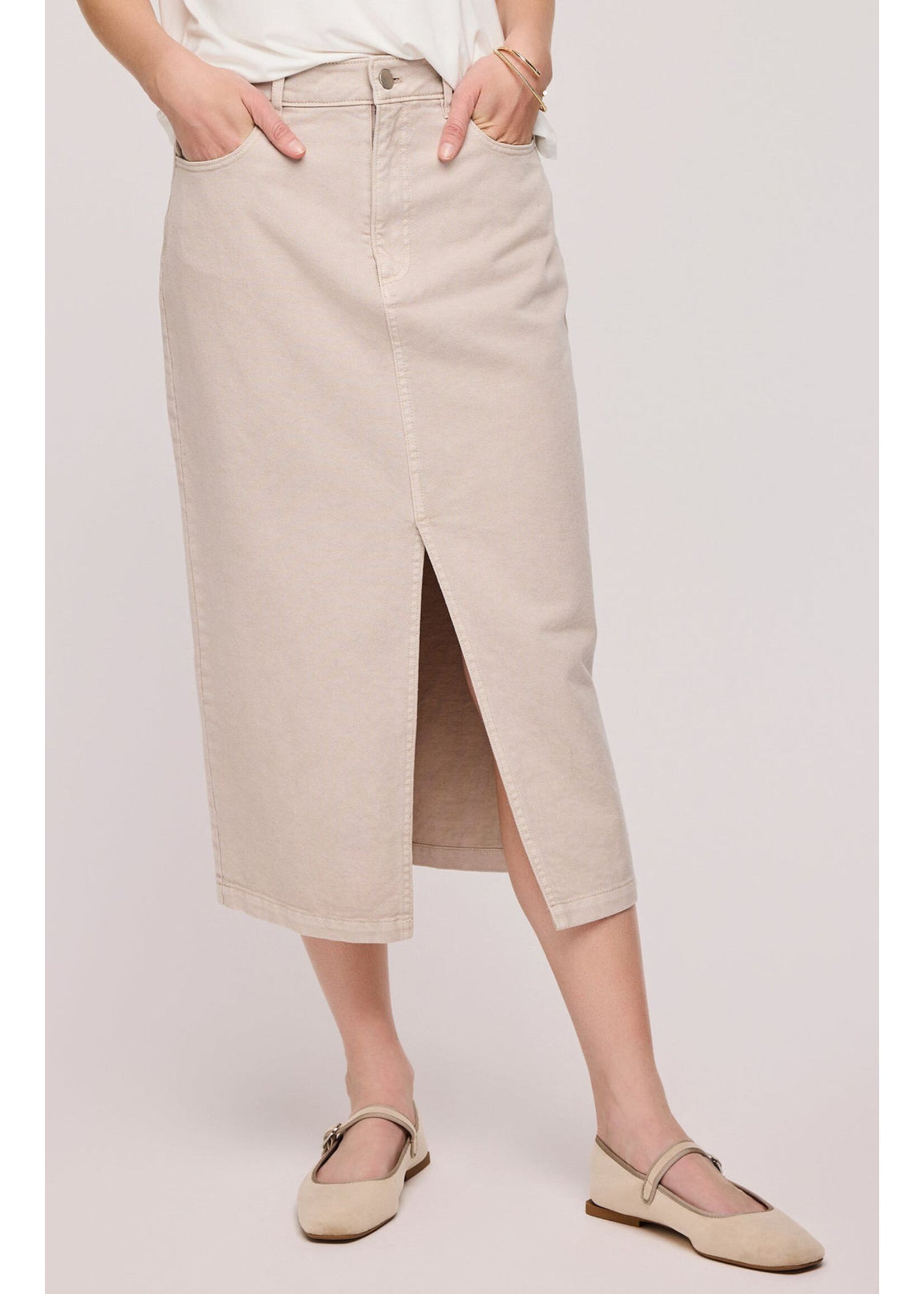 Gentle Fawn Jupe En Jean Georgia - Galet