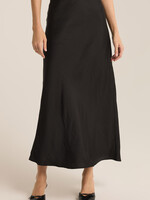 Z-Supply Z-Supply Jupe Mi-Longue Europa Luxe Sheen - Noir