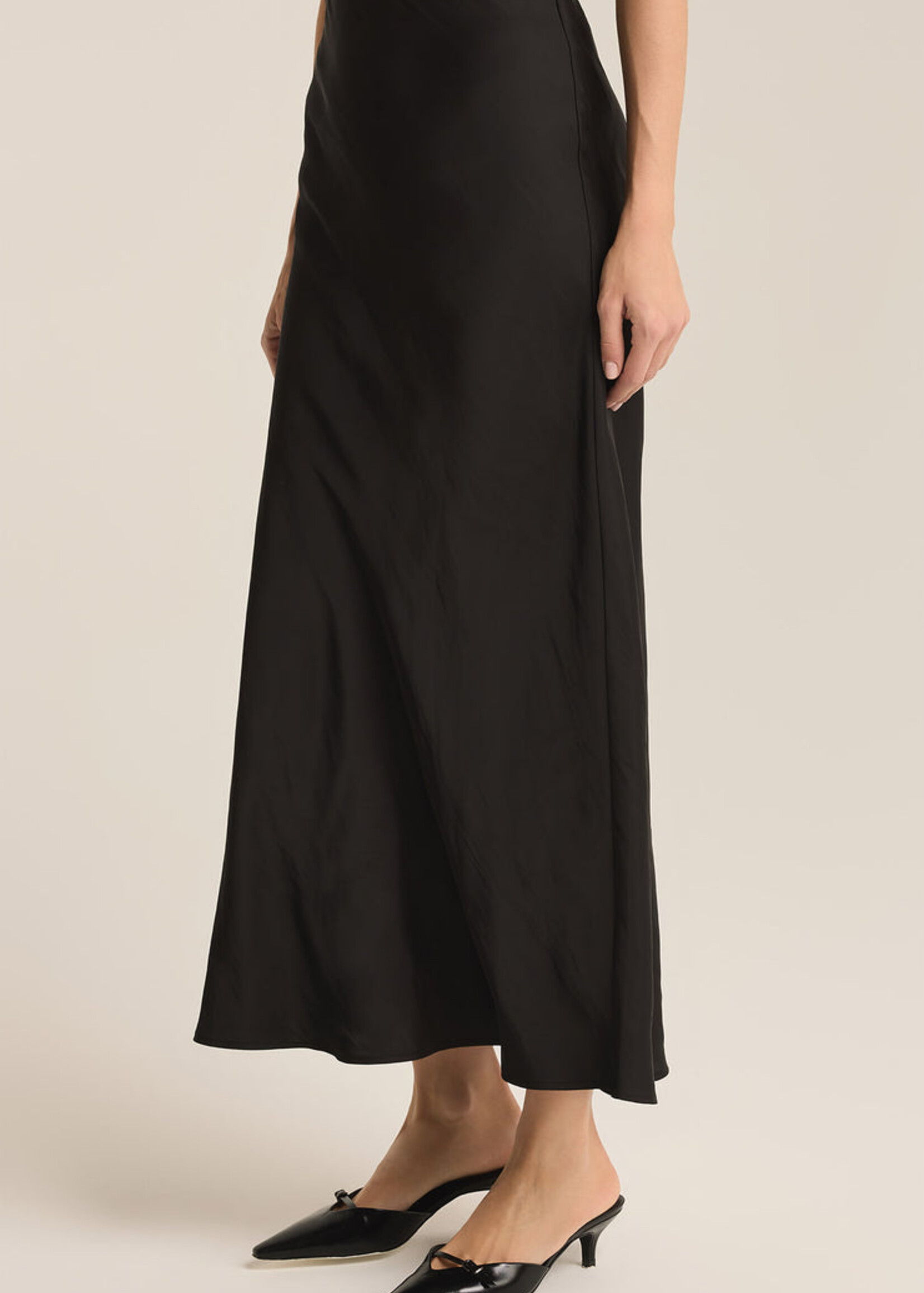 Z-Supply Z-Supply Europa Luxe Sheen Midi Skirt - Black