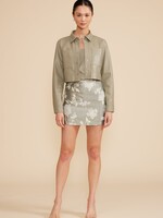 Lucy Paris Lucy Paris Mini-Jupe Nico - Motif Floral Sauge