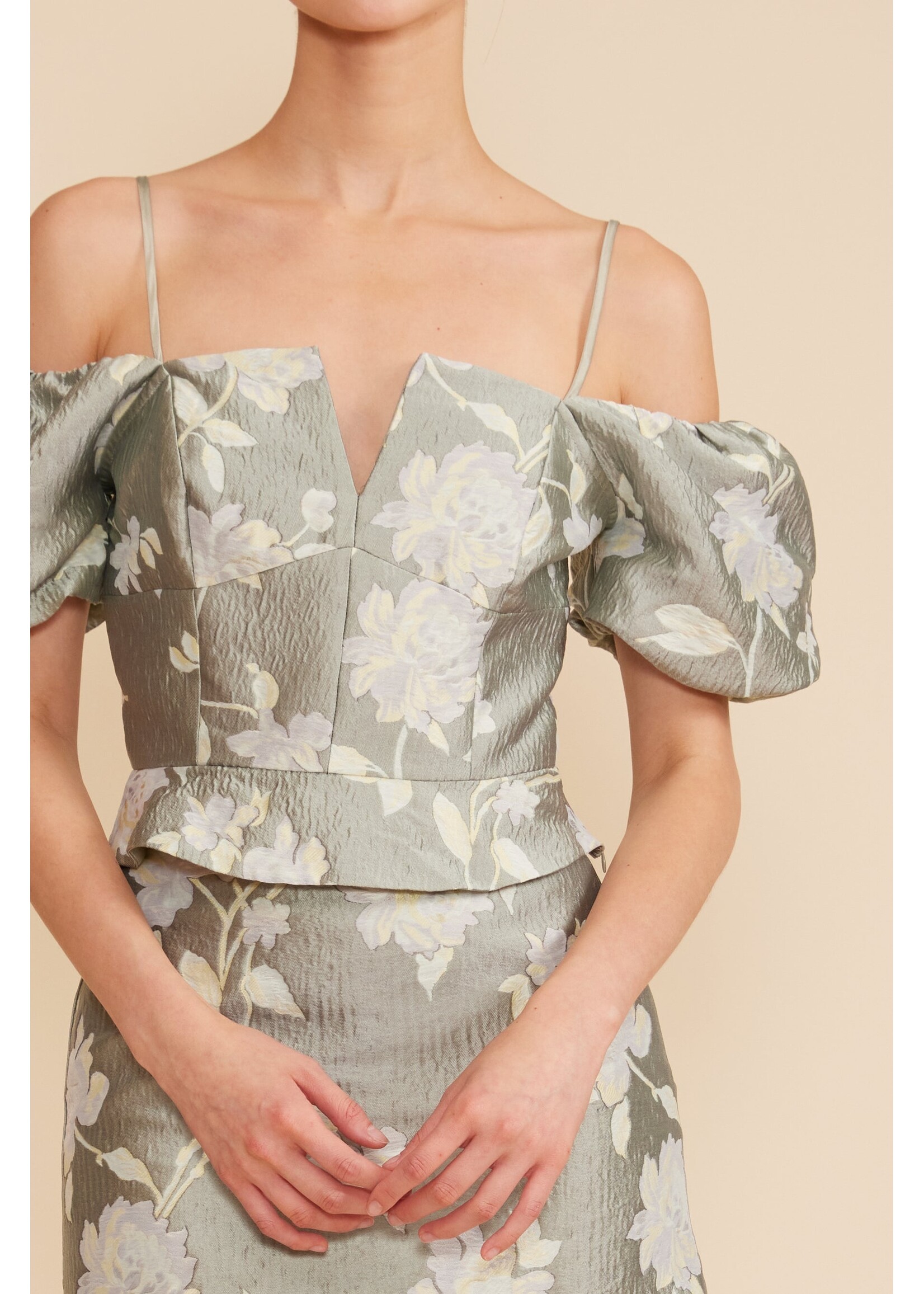 Lucy Paris Lucy Paris Maura Top - Sage