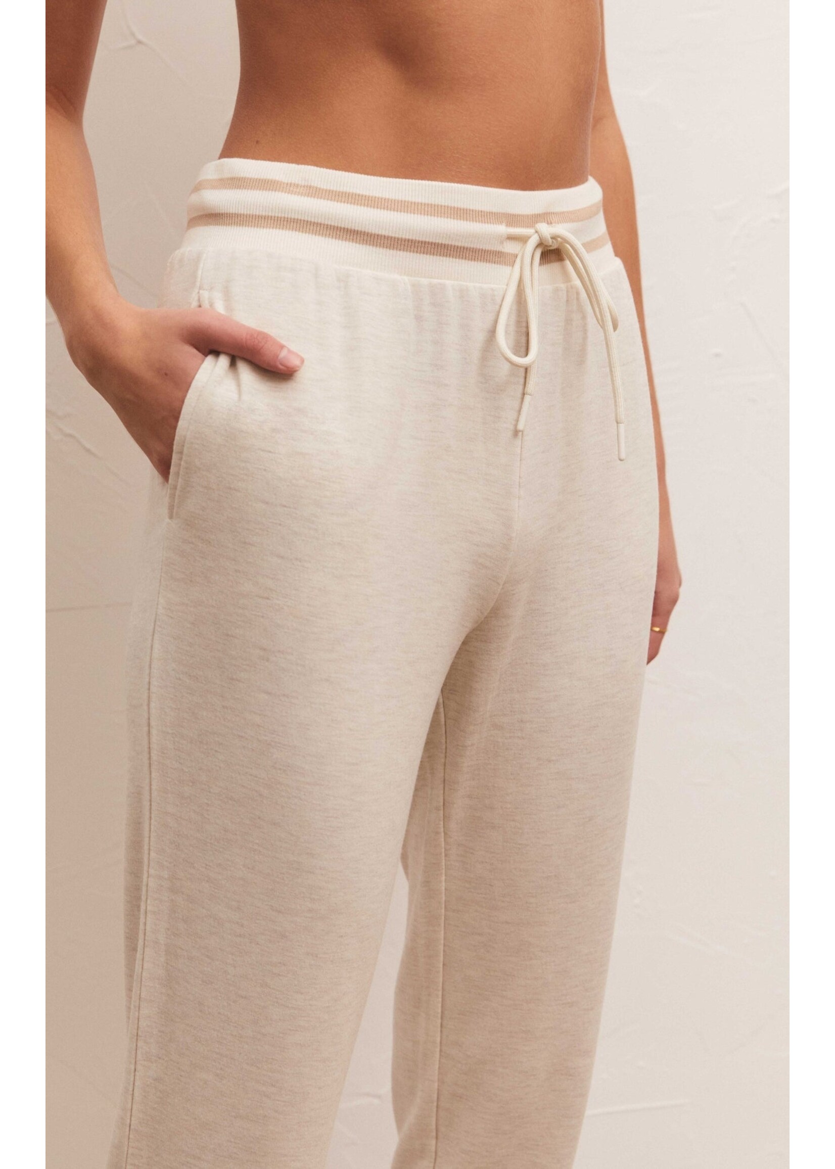 Z-Supply Z-Supply Pantalon De Jogging En Molleton Modal Off Duty - Avoine Clair