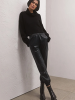 Z-Supply Z-Supply Pantalon De Jogging En Similicuir Lenora - Noir