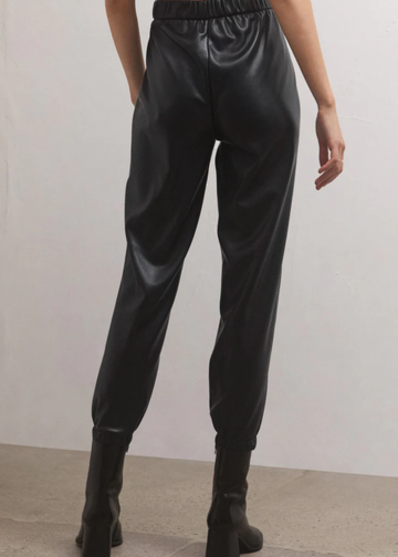 Z-Supply Z-Suppply Lenora Faux Leather Jogger - Black