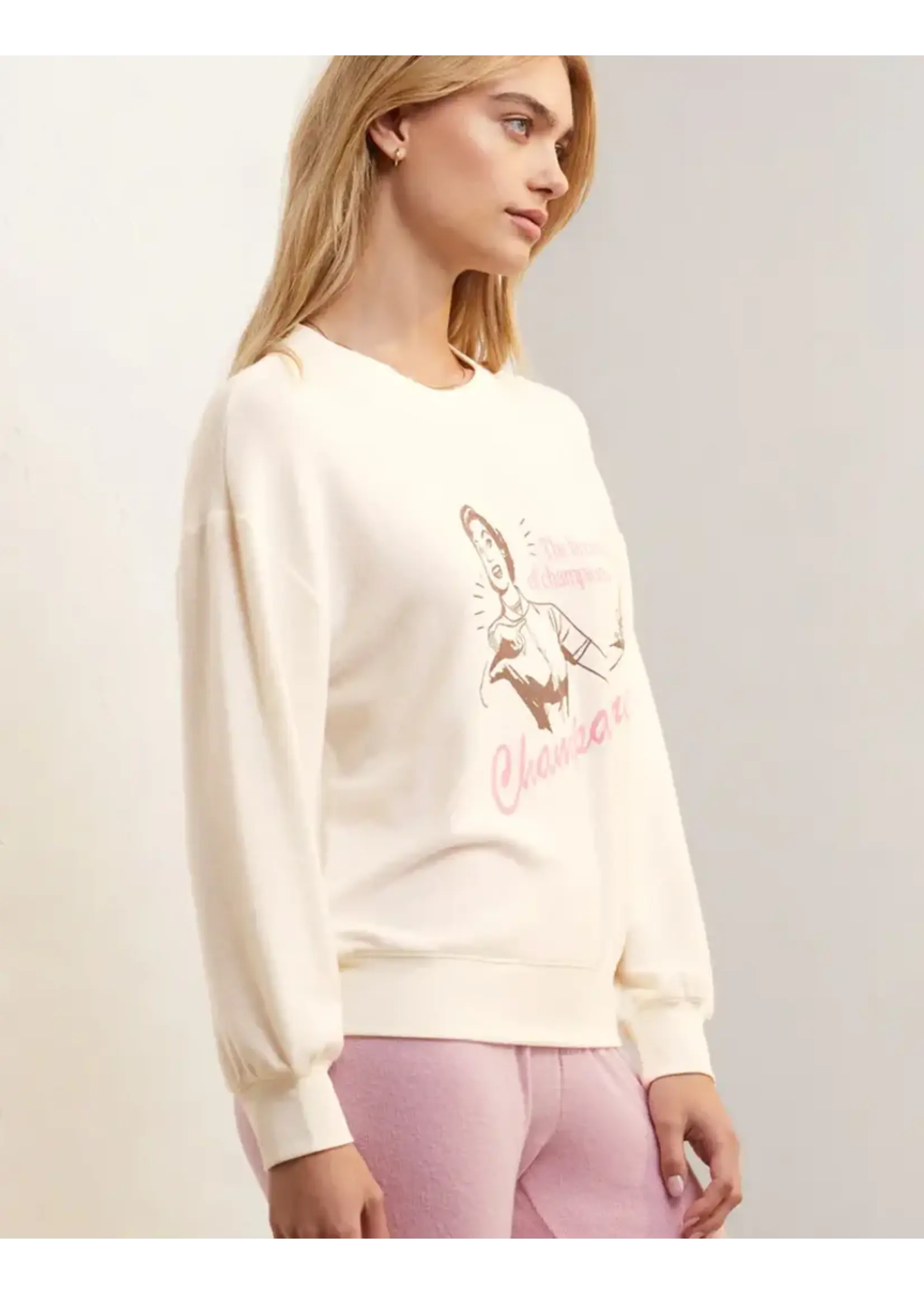 Z-Supply Z-Supply Relaxed Champagne Sweatshirt - Bone