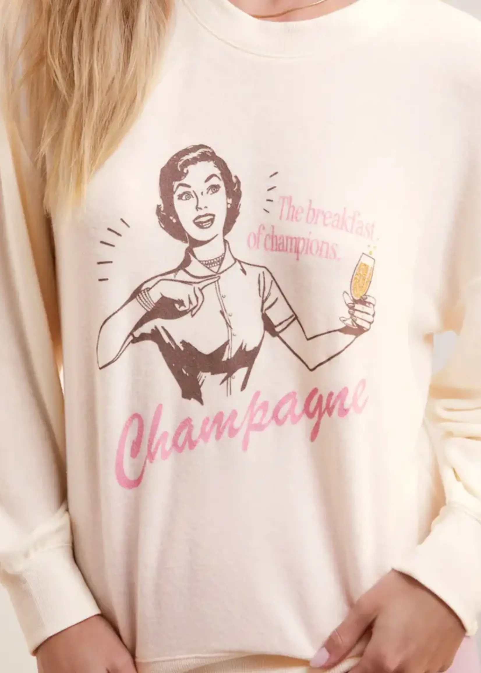 Z-Supply Z-Supply Sweat-Shirt Décontracté Couleur Champagne - Bone