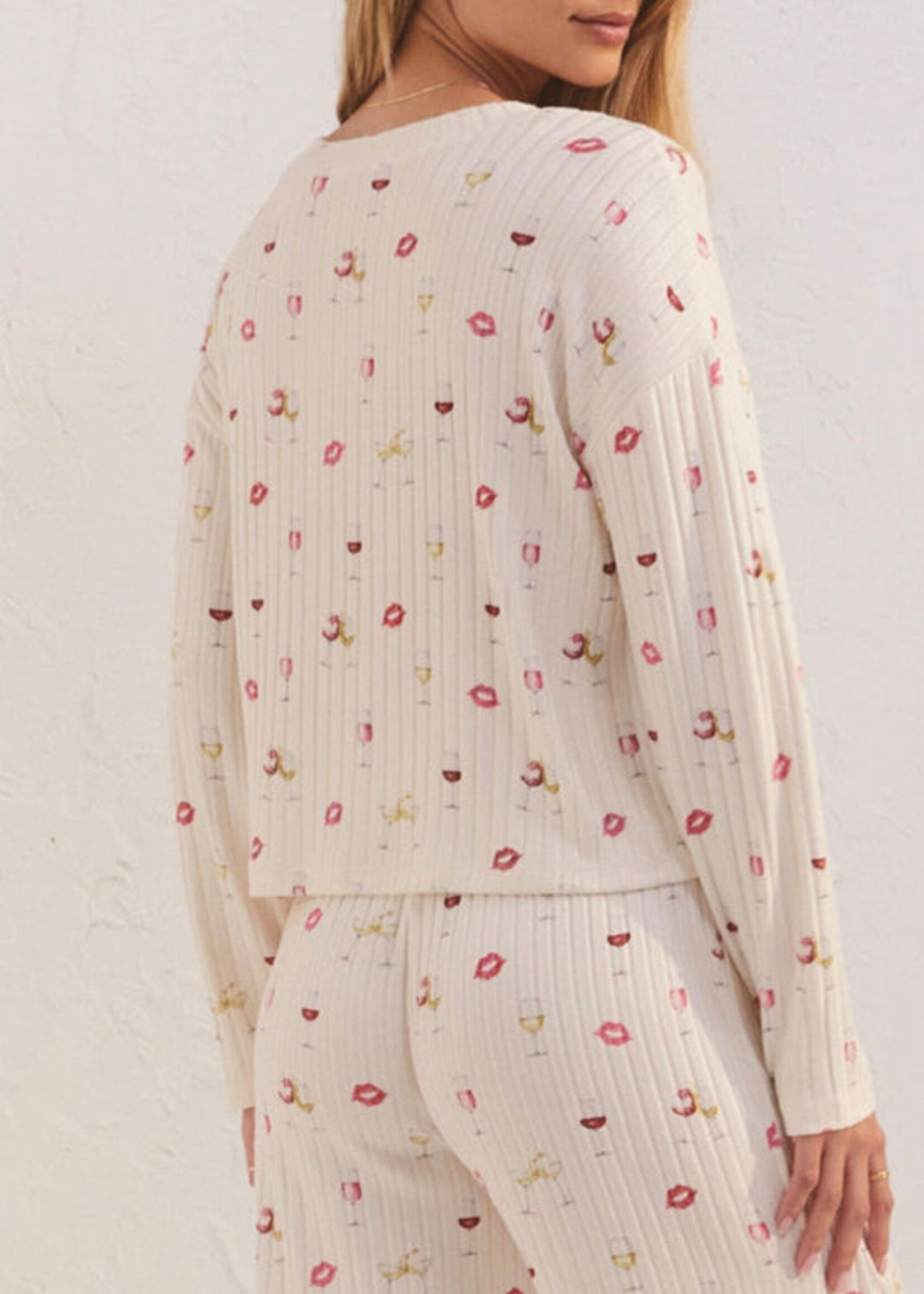 Z-Supply Z-Supply Valentina Wine LS Top - Bone