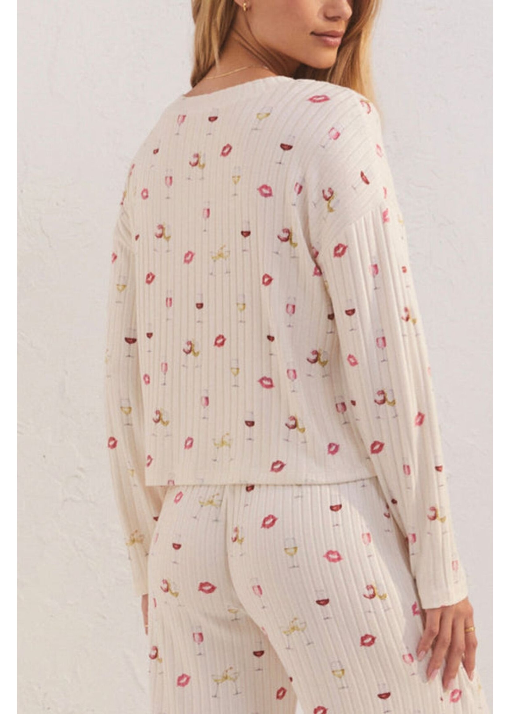 Z-Supply Z-Supply Valentina Wine LS Top - Bone