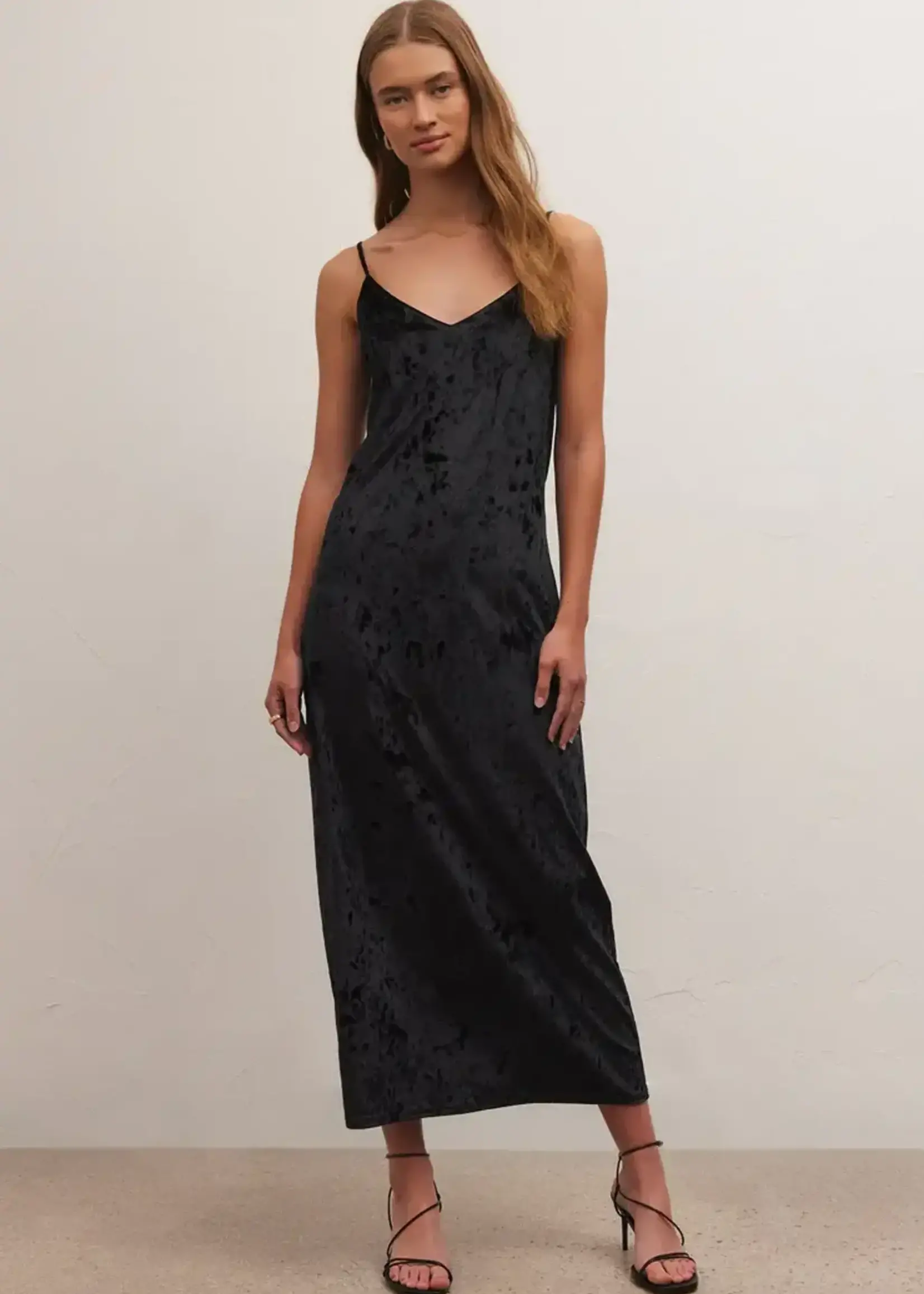 Z-Supply Z-Supply Selina Crushed Velvet Dress - Black