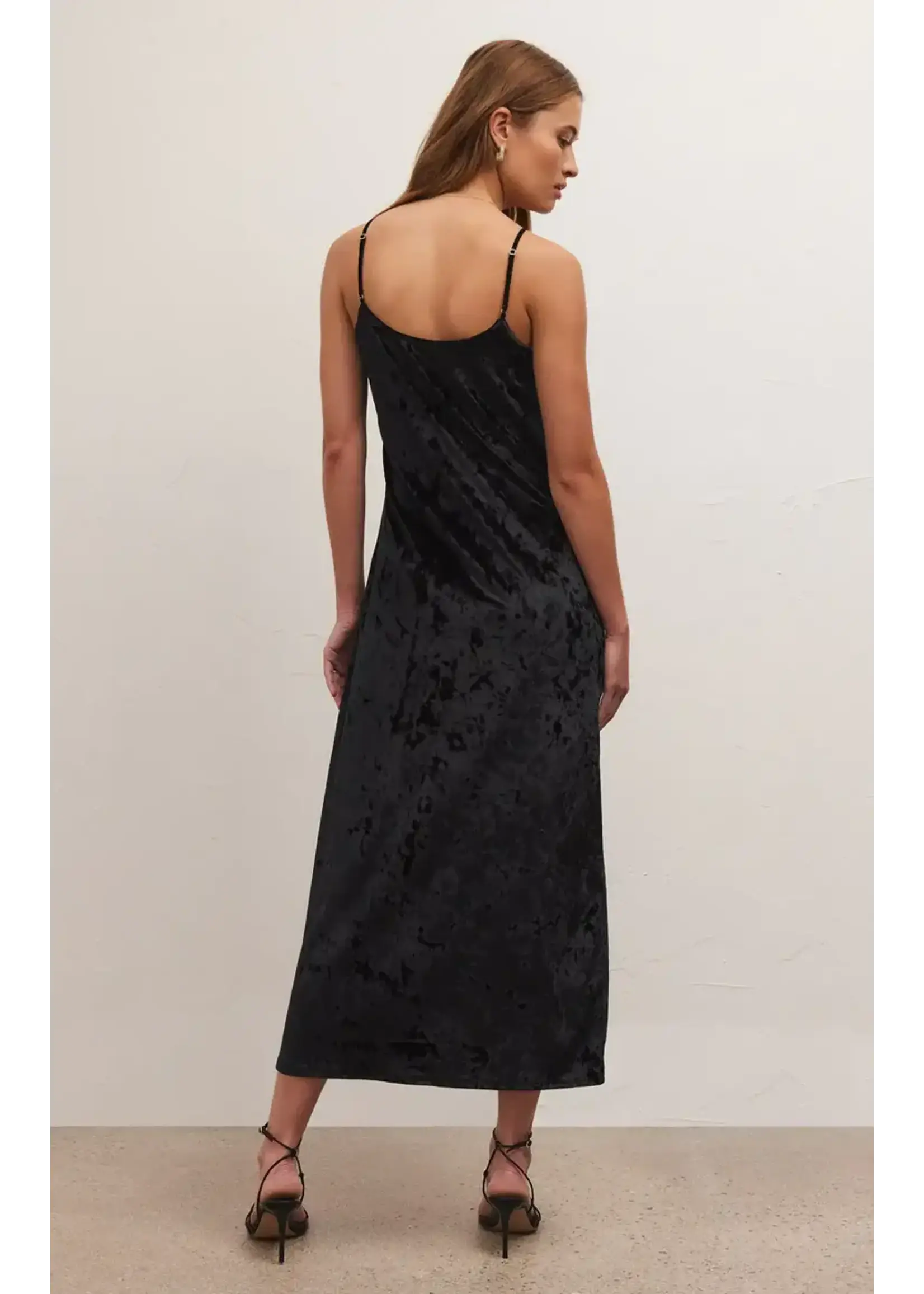 Z-Supply Z-Supply Selina Crushed Velvet Dress - Black