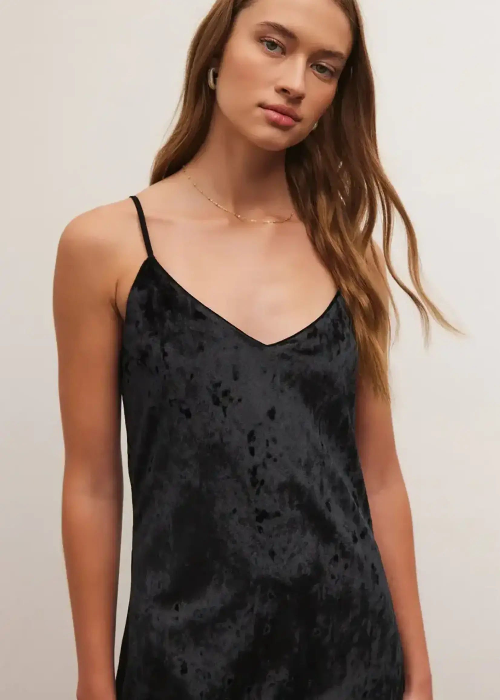 Z-Supply Z-Supply Robe En Velours Écrasé Selina - Noir