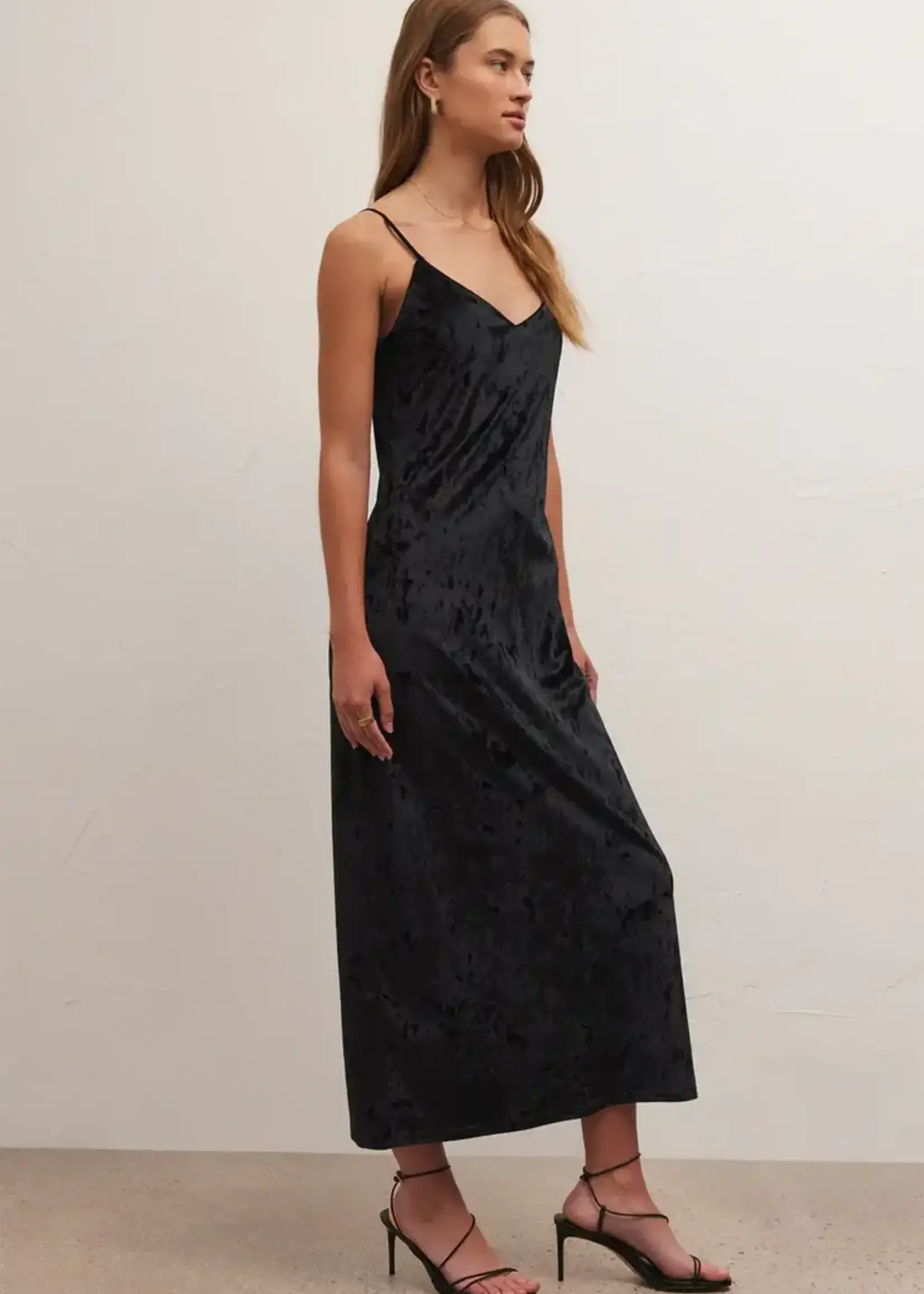Z-Supply Z-Supply Robe En Velours Écrasé Selina - Noir