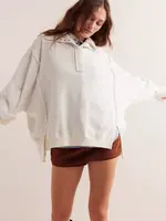 Free People Free People Camden Henley Sweatshirt - Optic White