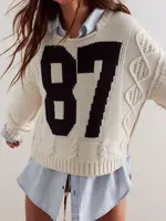 Free People Free People 87 Pullover - White Combo