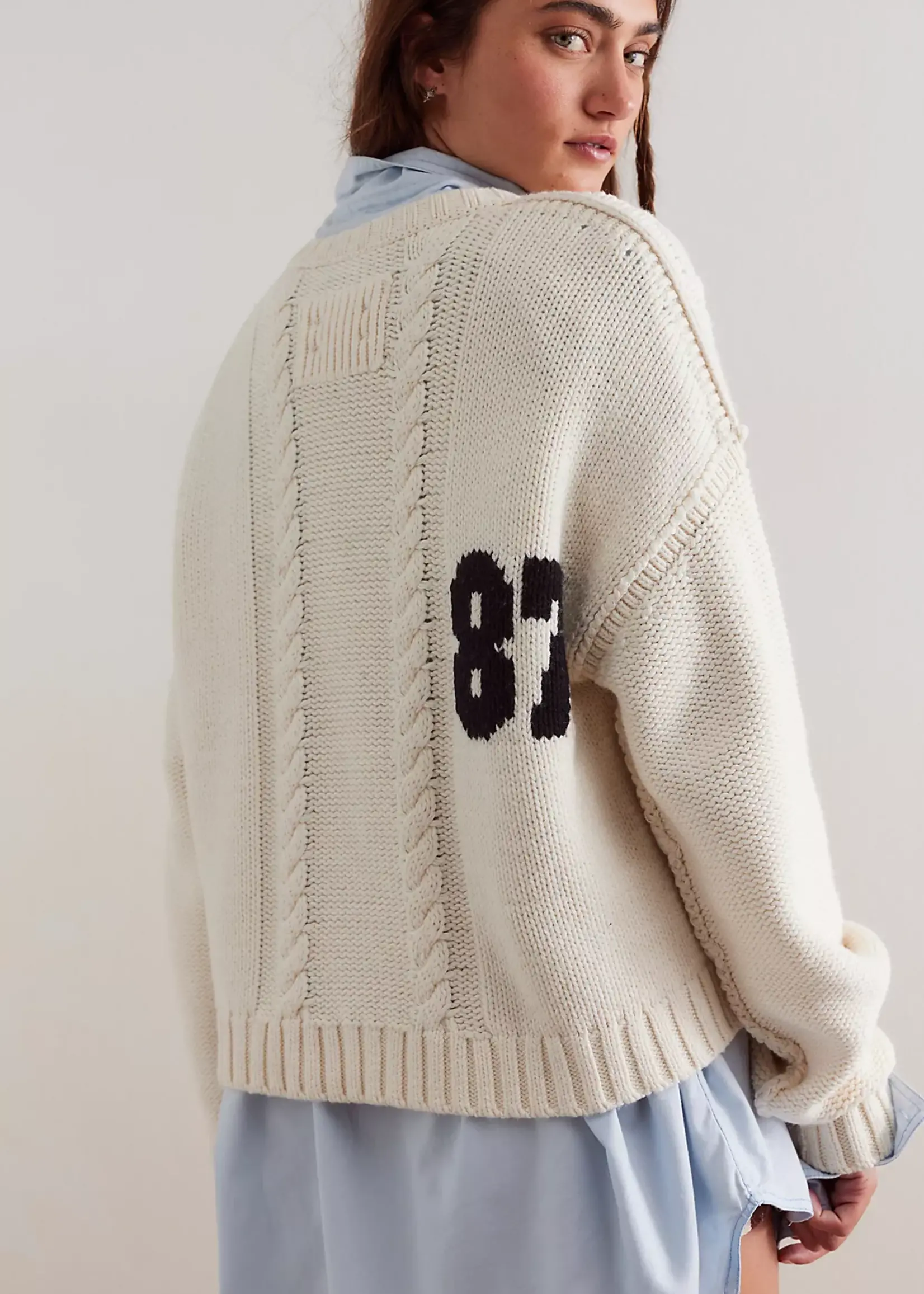 Free People Free People 87 Pullover - White Combo