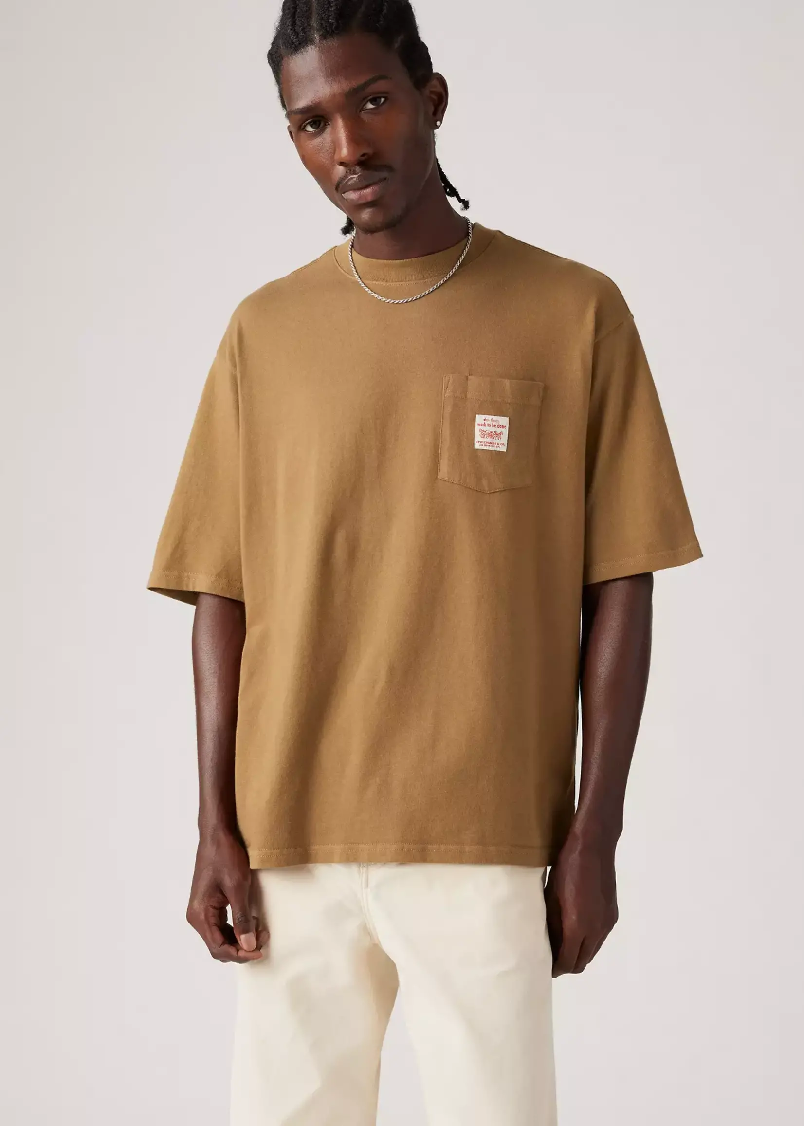 Levi's Levi's T-Shirt De Travail À Manches Courtes - Hermine / Marron