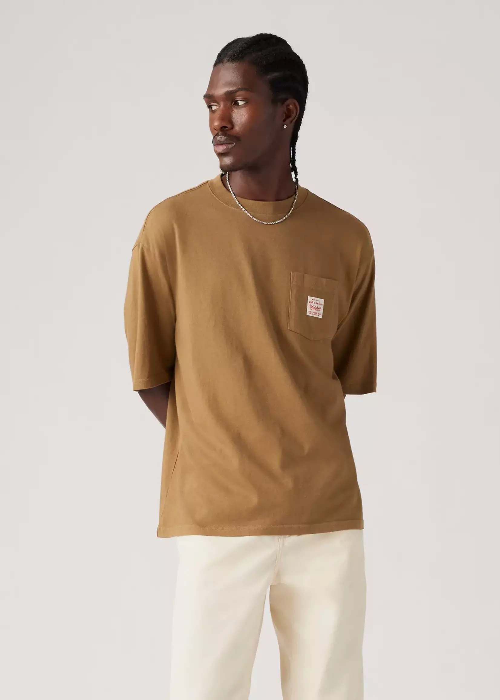 Levi's Levi's T-Shirt De Travail À Manches Courtes - Hermine / Marron