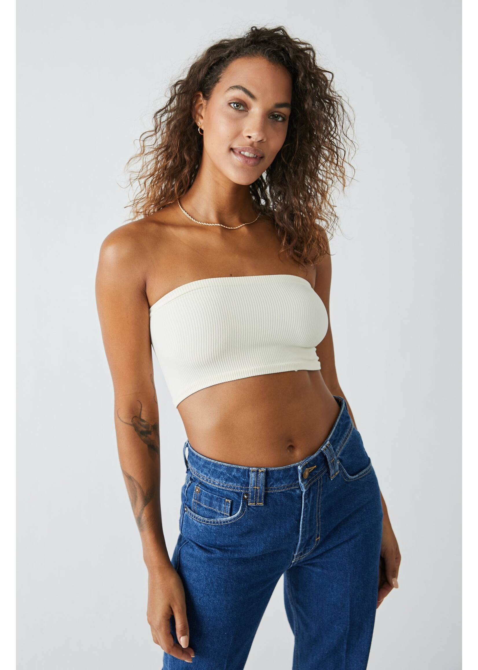 Free People Free People Amelia Tube Top - Ivory