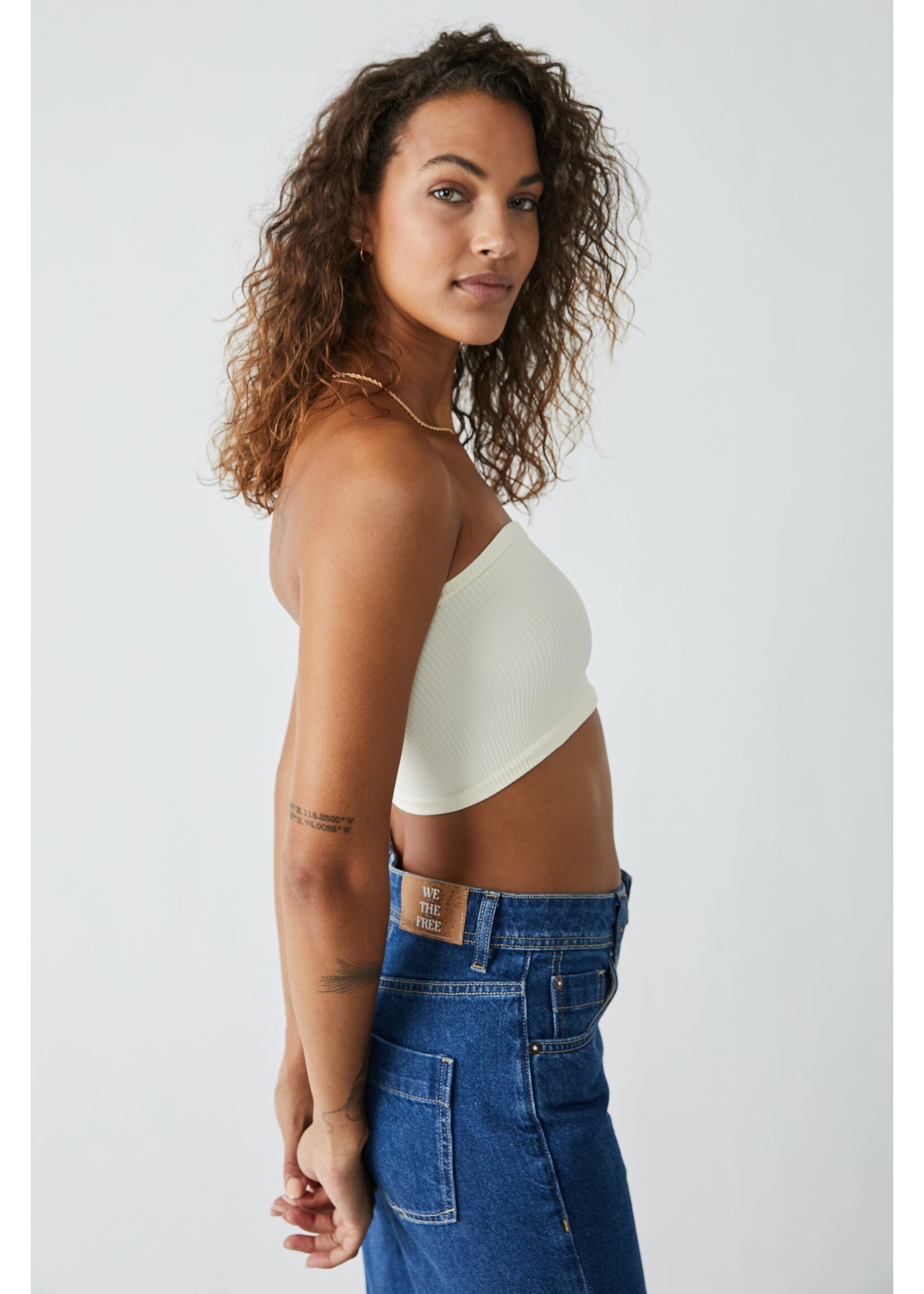 Free People Free People Haut Tube Amelia - Ivory
