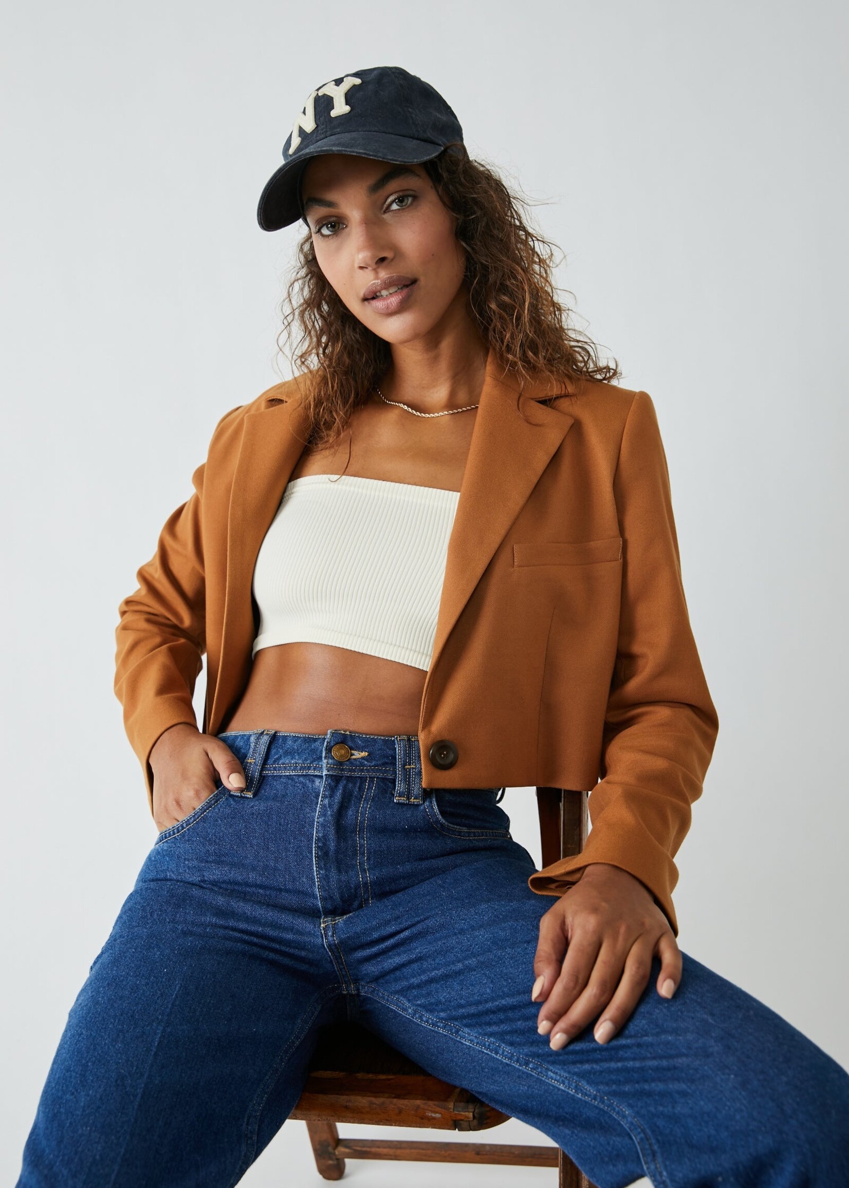 Free People Free People Haut Tube Amelia - Ivory