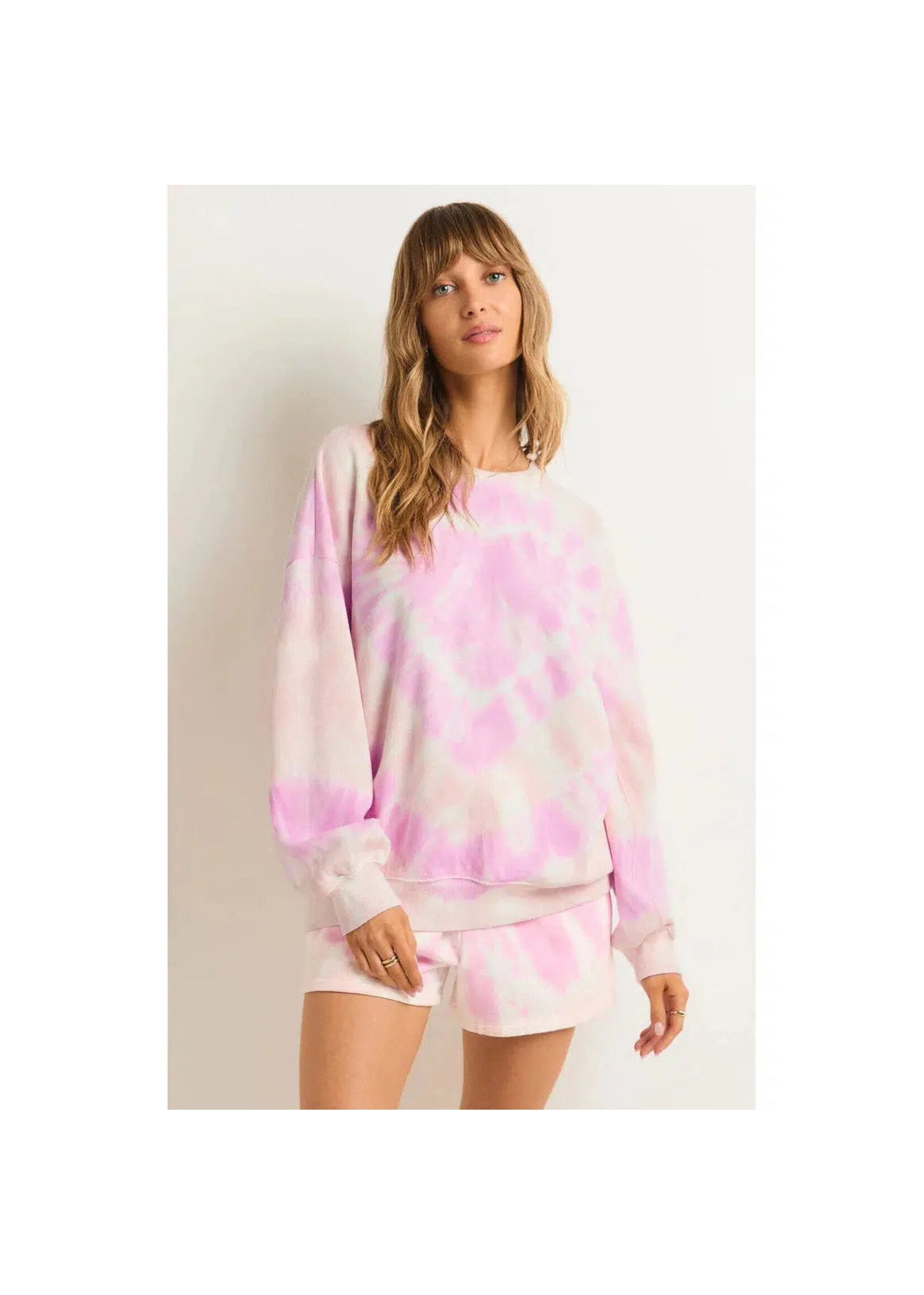 Z-Supply Z-Supply Sweat-Shirt Tie Dye Lovers Only - Barbe À Papa