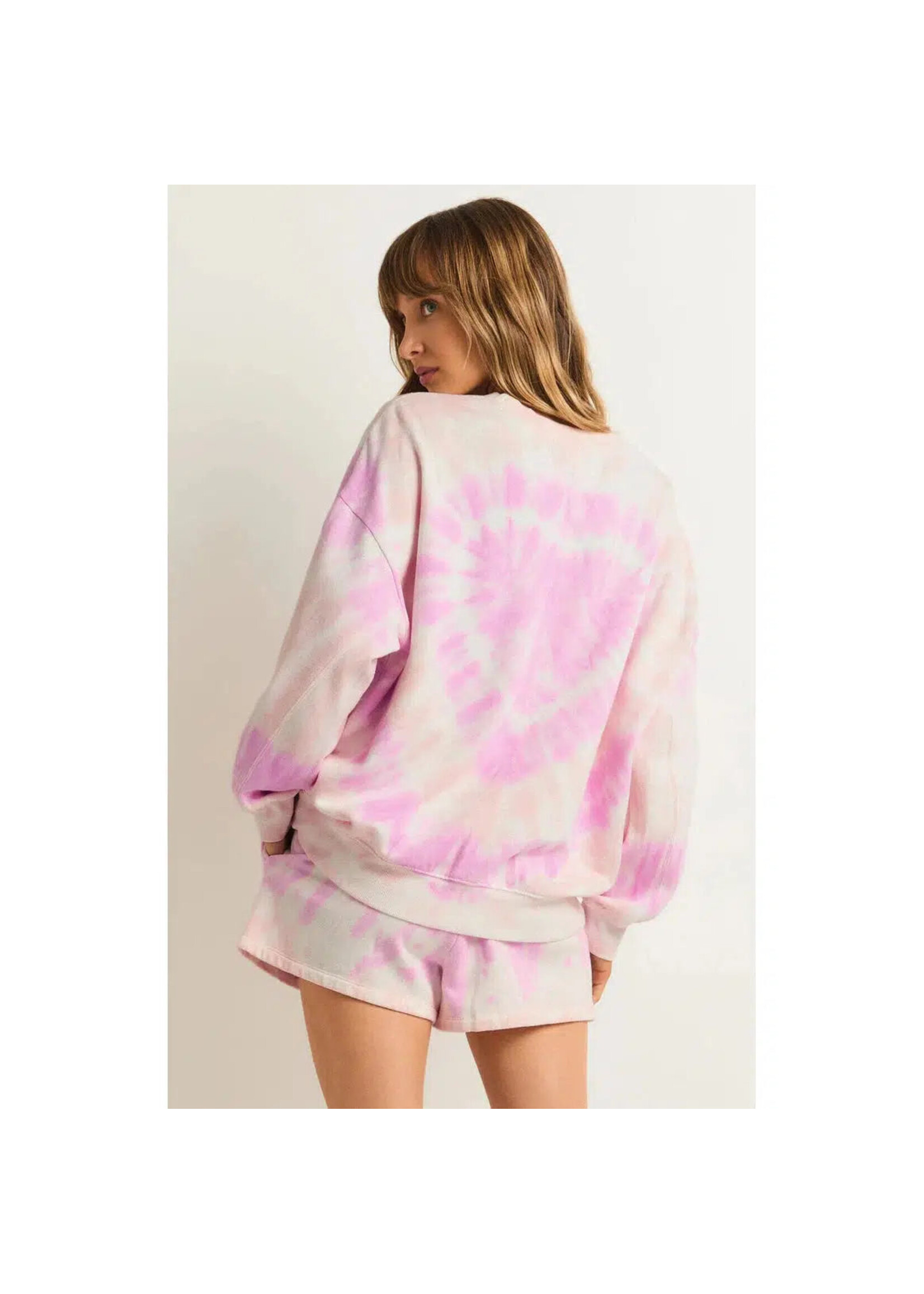 Z-Supply Z-Supply Sweat-Shirt Tie Dye Lovers Only - Barbe À Papa