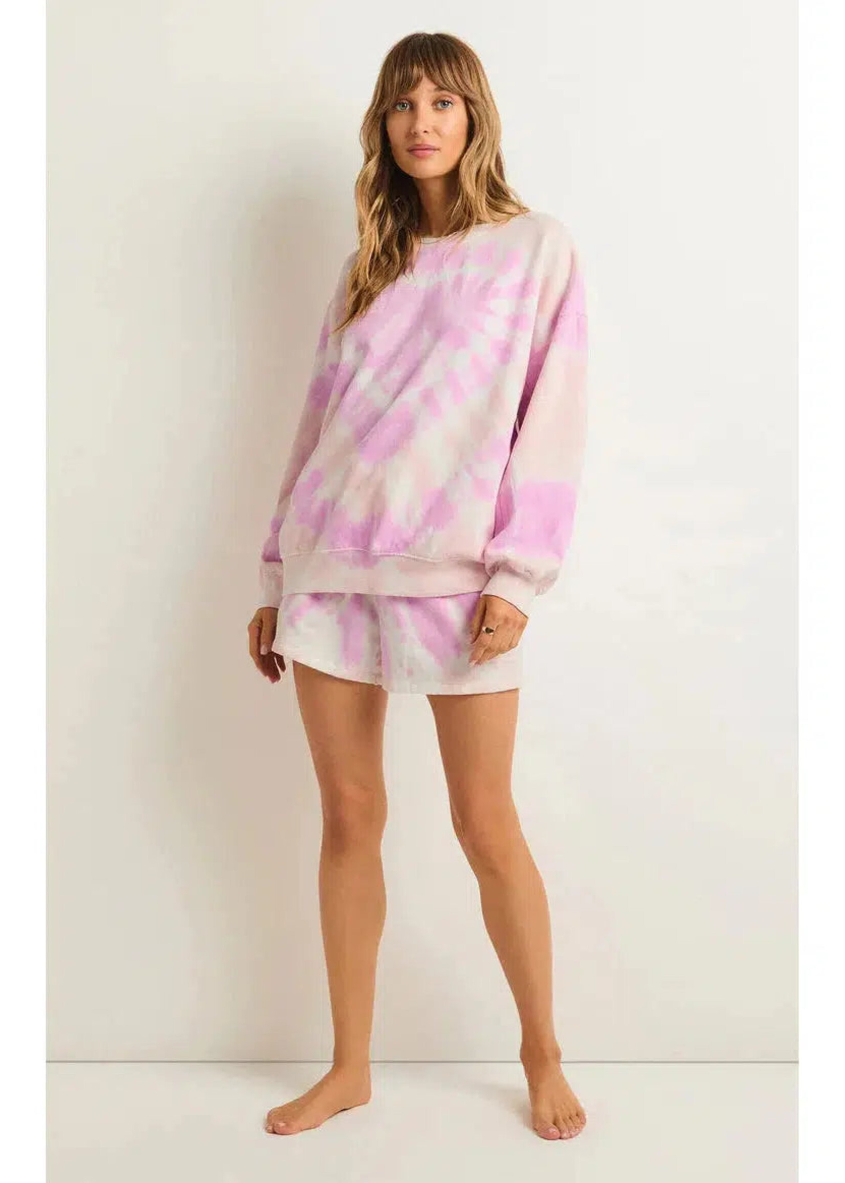 Z-Supply Z-Supply Lovers Only Tie Dye Sweatshirt - Cotton Candy