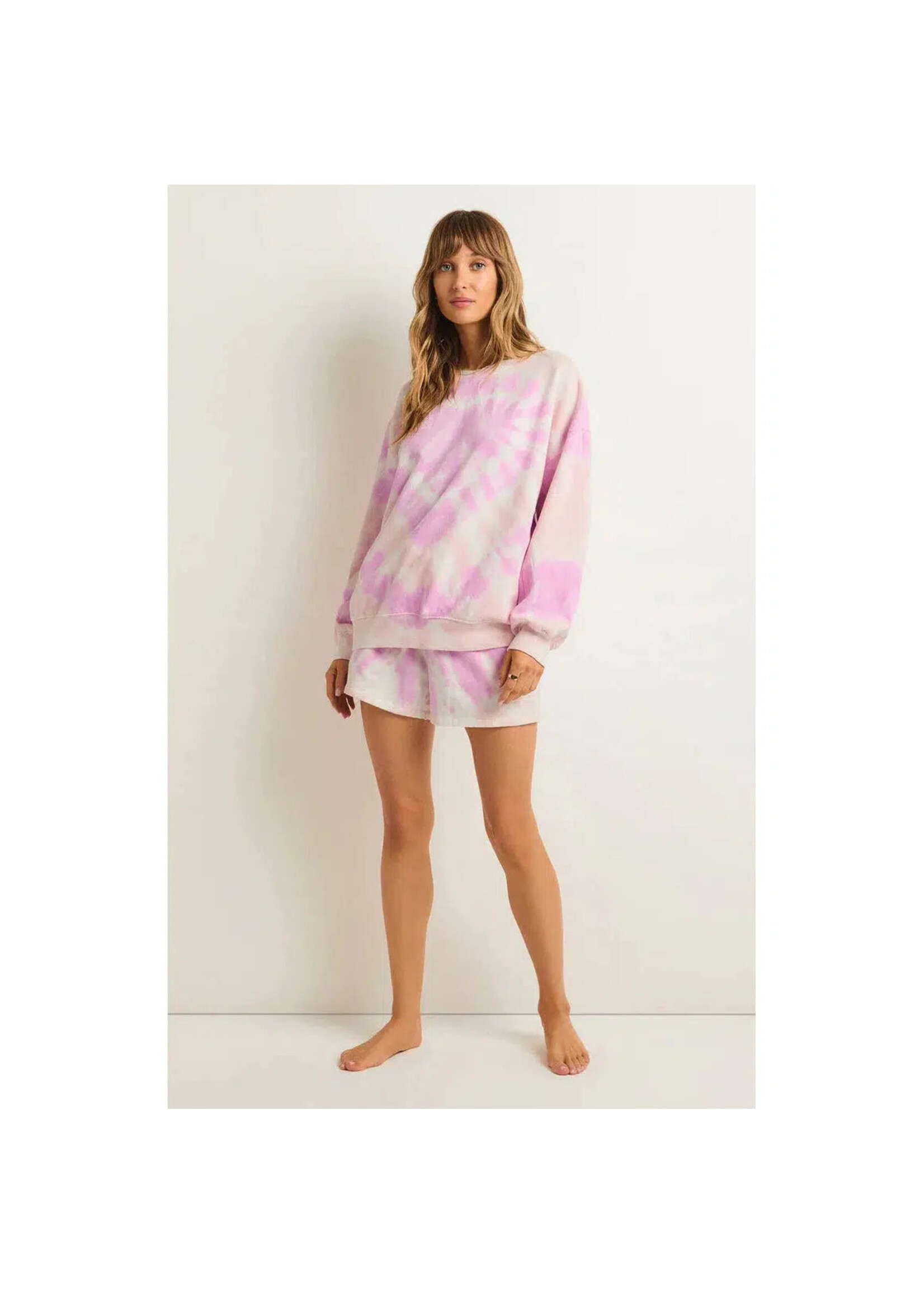 Z-Supply Z-Supply Lovers Only Tie Dye Sweatshirt - Cotton Candy