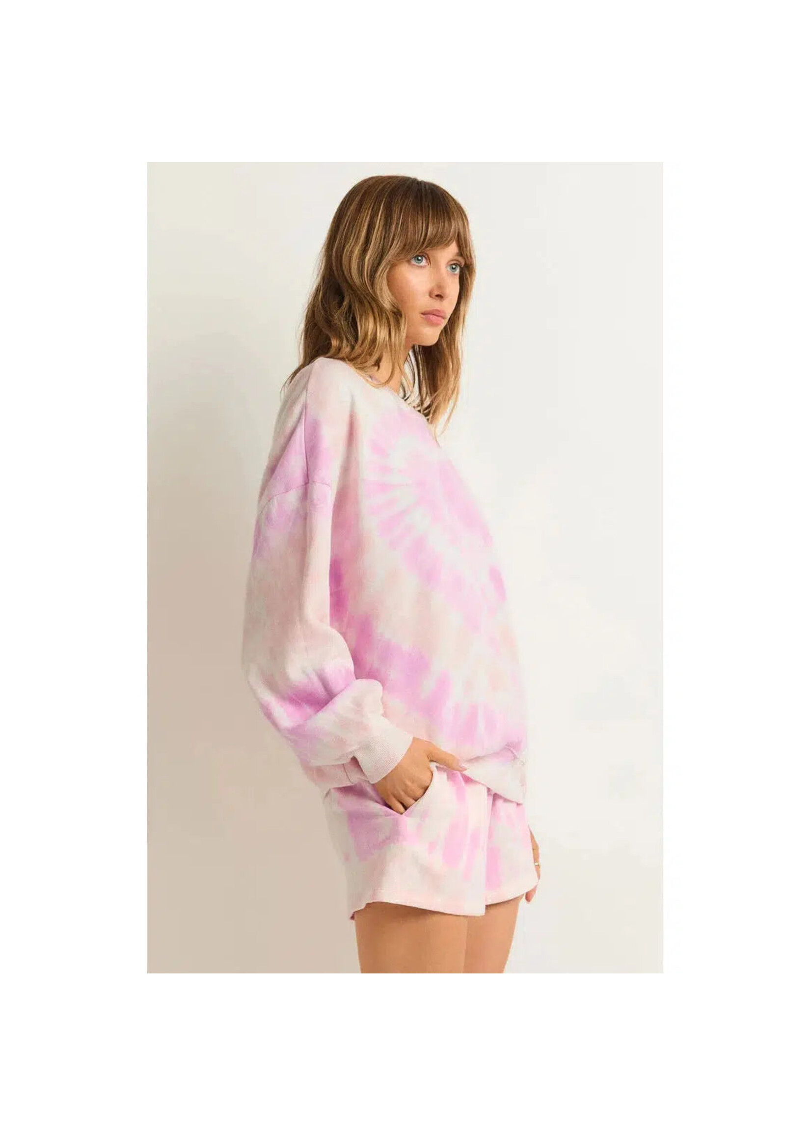 Z-Supply Z-Supply Sweat-Shirt Tie Dye Lovers Only - Barbe À Papa