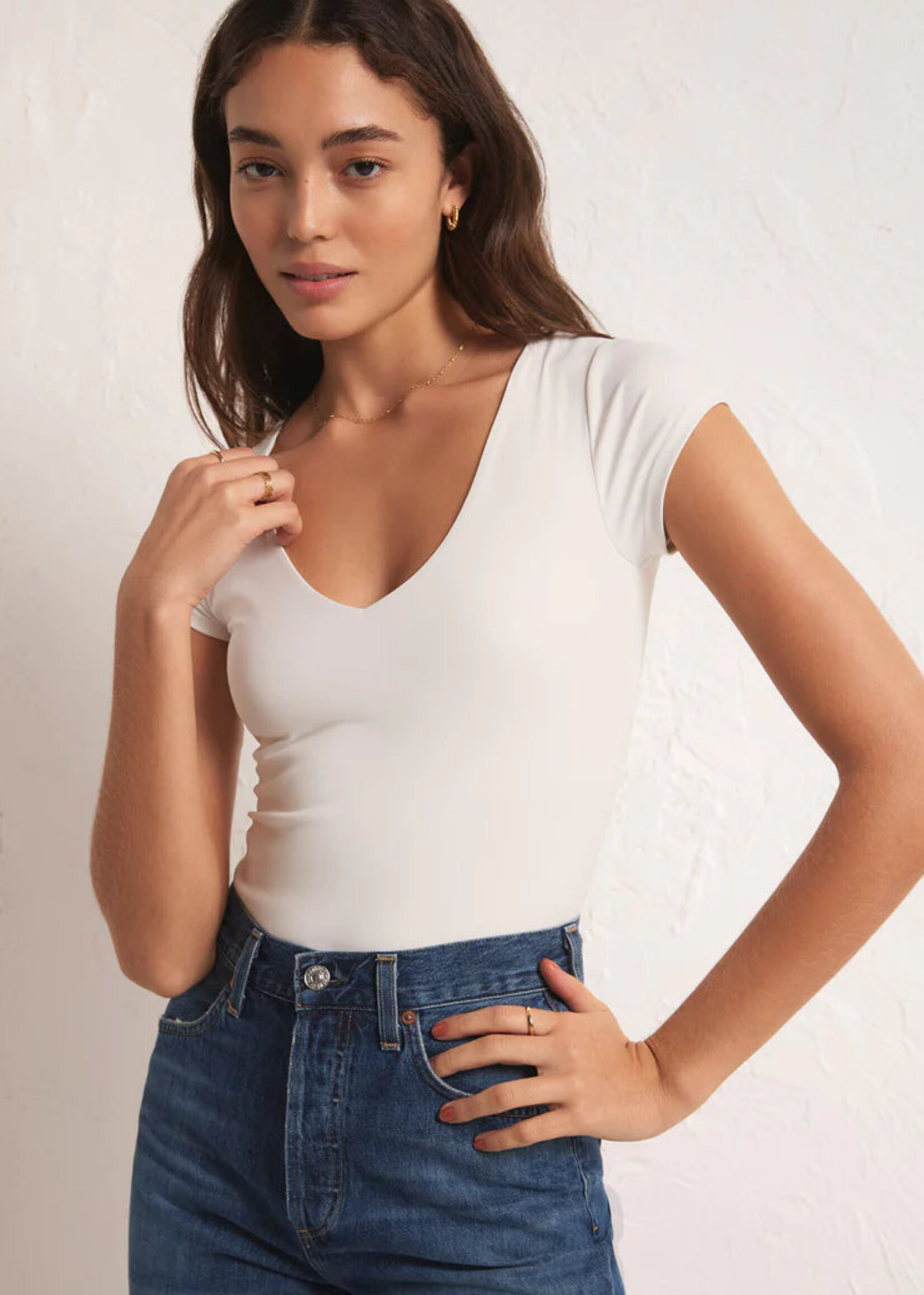Z-Supply Z-Supply Lucia So Smooth Bodysuit - White