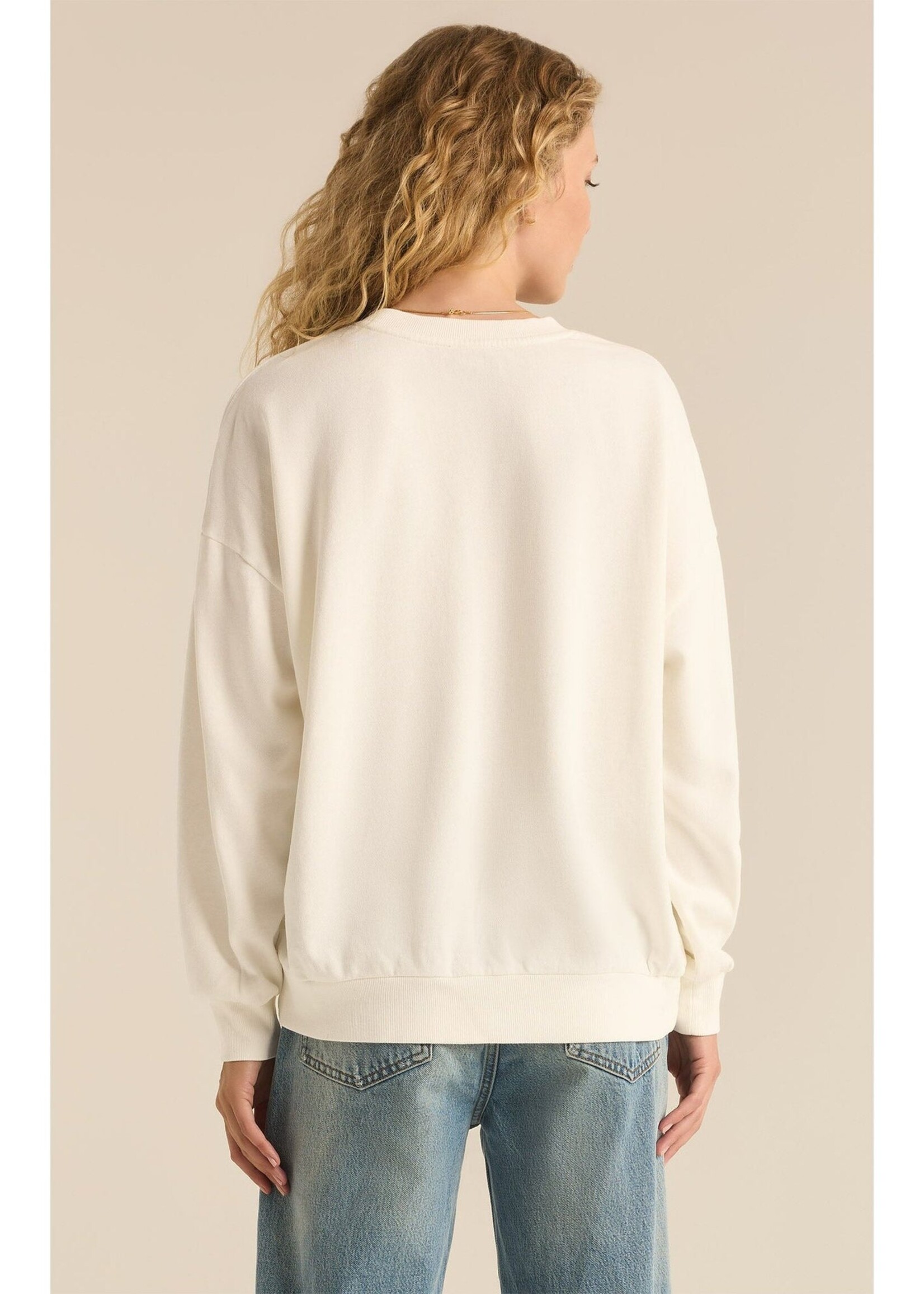 Z-Supply Z-Supply Sweat-Shirt NY Sunday - Sea Salt