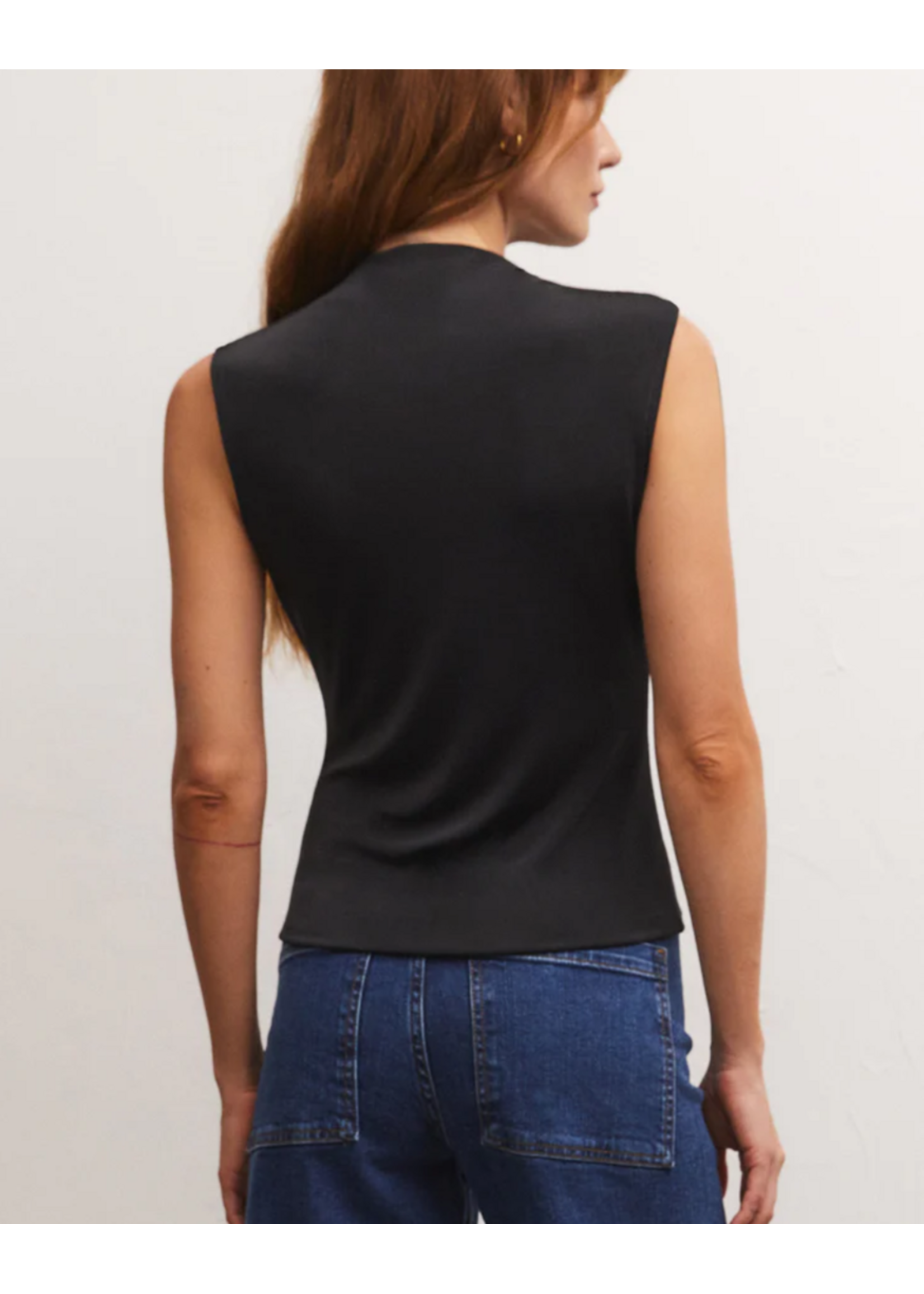 Z-Supply Z-Supply Libra Shine Jersey Top - Black