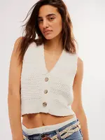Free People Free People WTF Ava Vest - Sugar Straw