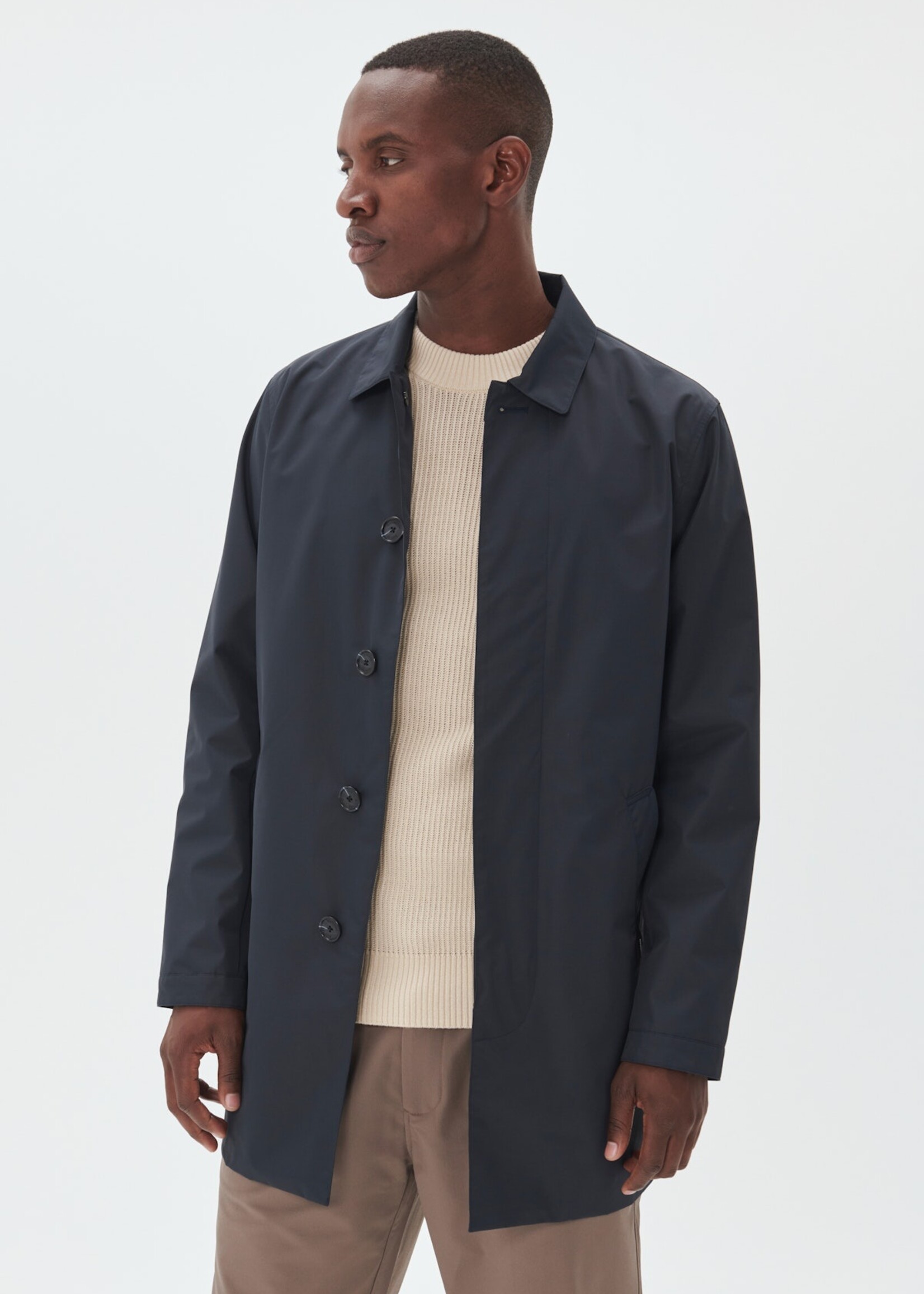 Matinique Matinique  Miles Rain Coat - Dark Navy