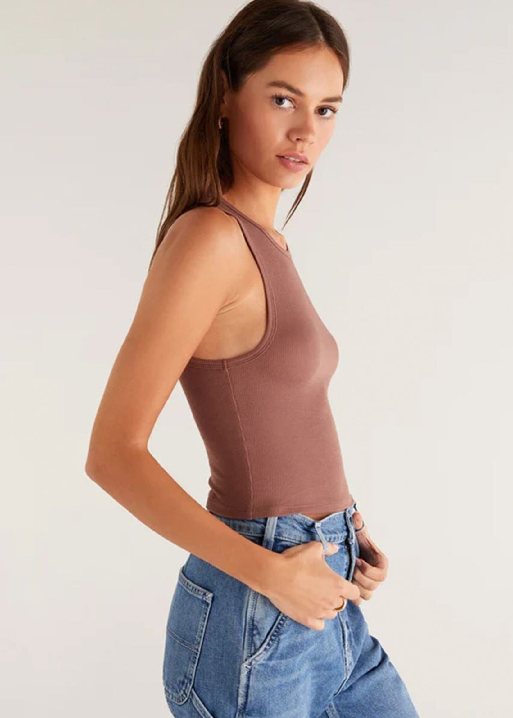 Z-Supply Z-Supply Tank Court Côtelé Hannah - Whipped Mocha