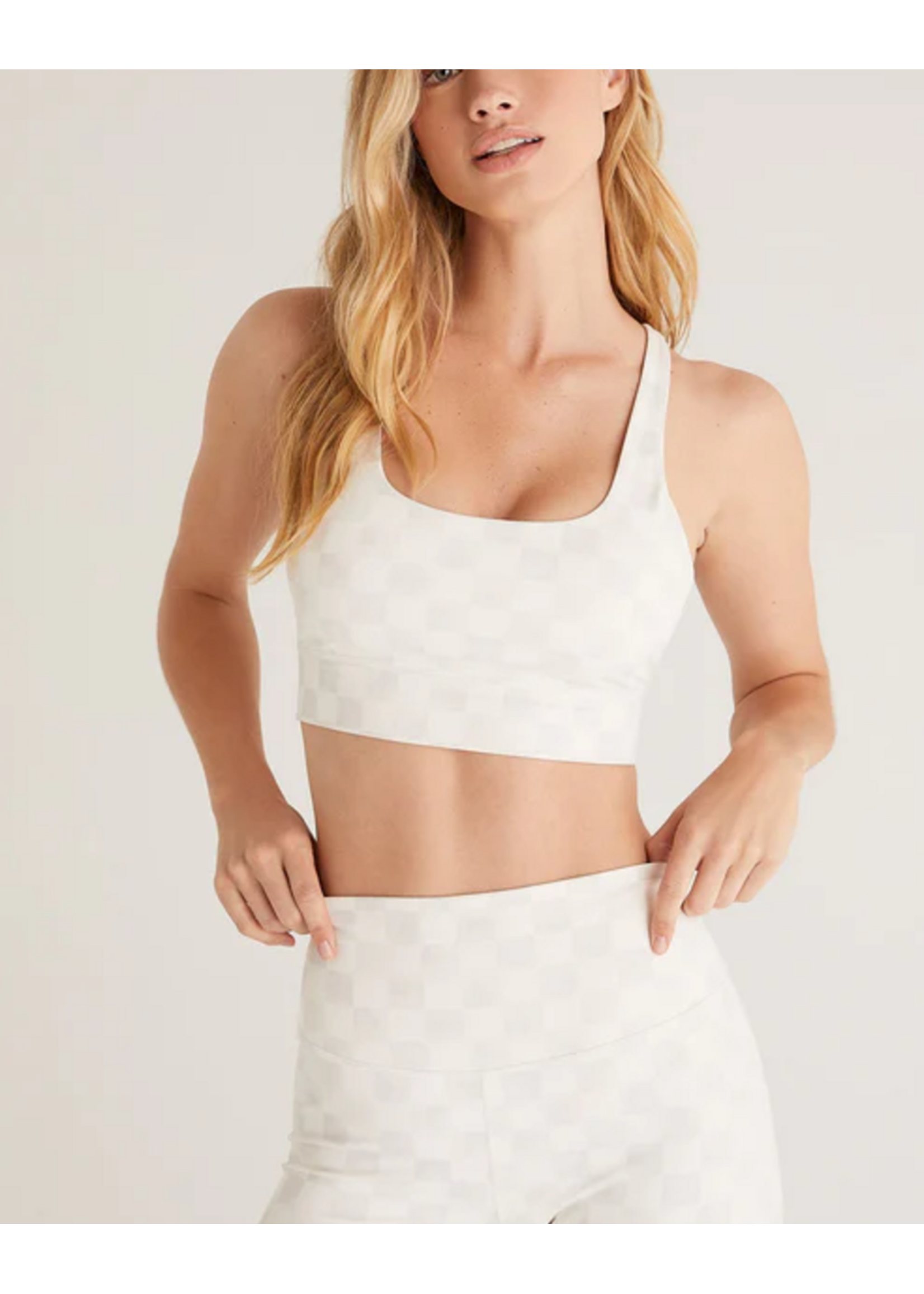 Z-Supply Z-Supply Check Mate Cropped Tank - Sandstone